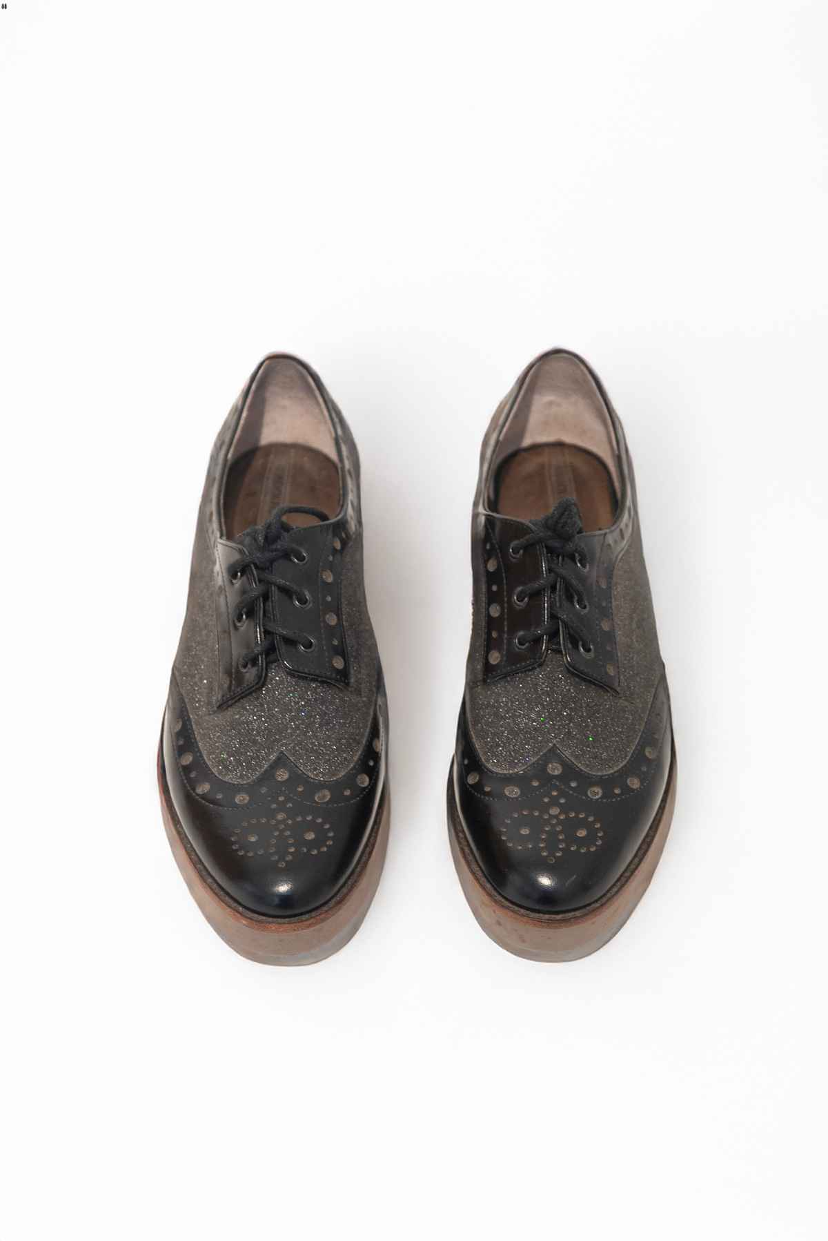 Zapatos oxford negros - Adolfo Dominguez - Talla 39
