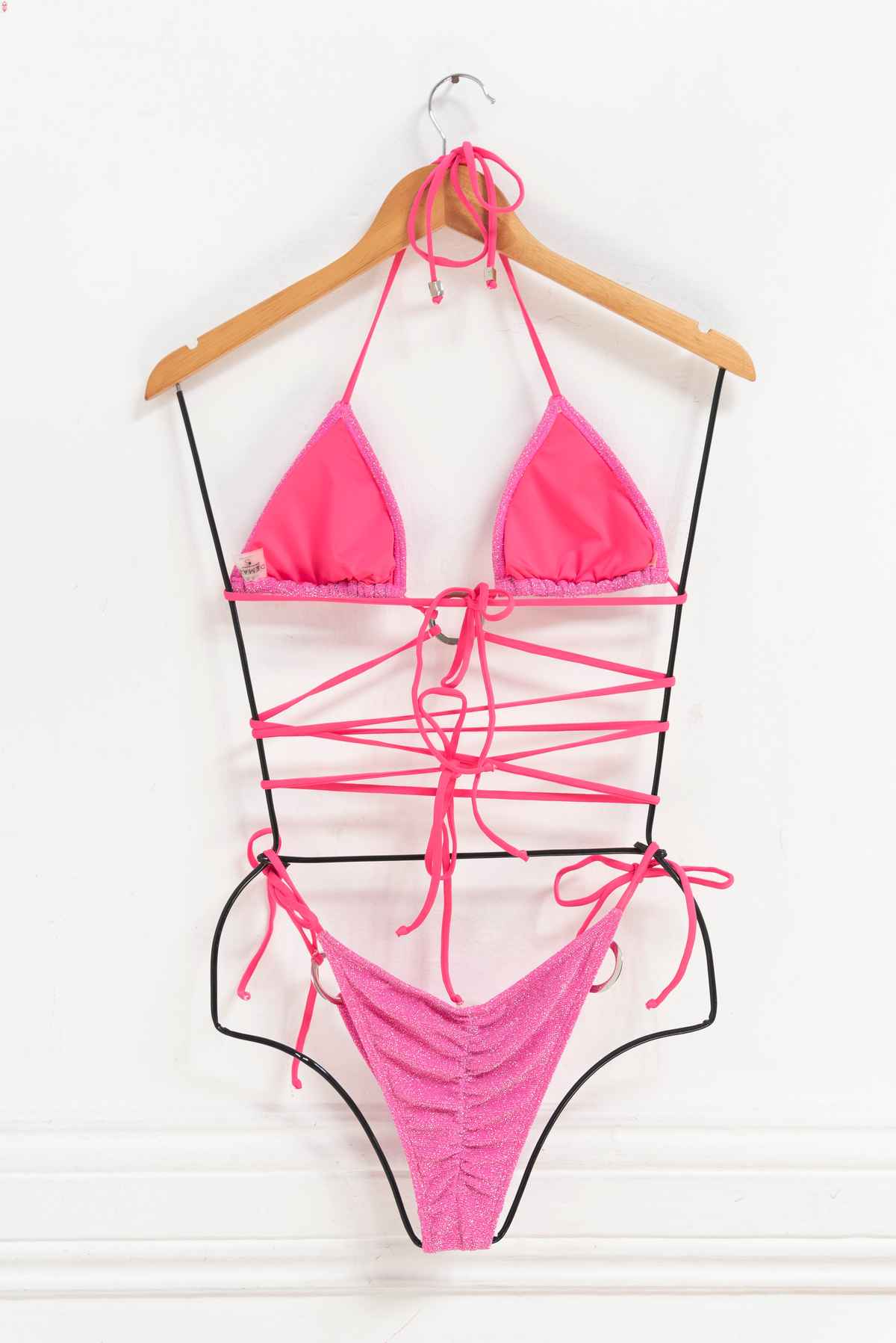 Bikini rosa brillos - Demar - Talla S