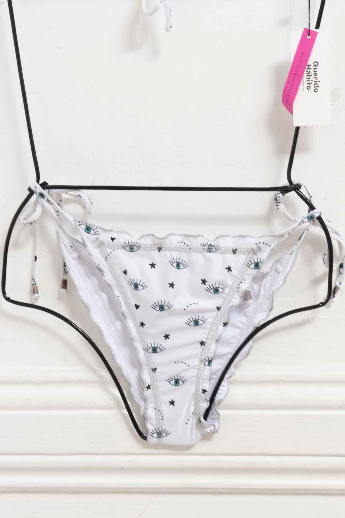 Bikini blanco ojos - Demar - Talla S