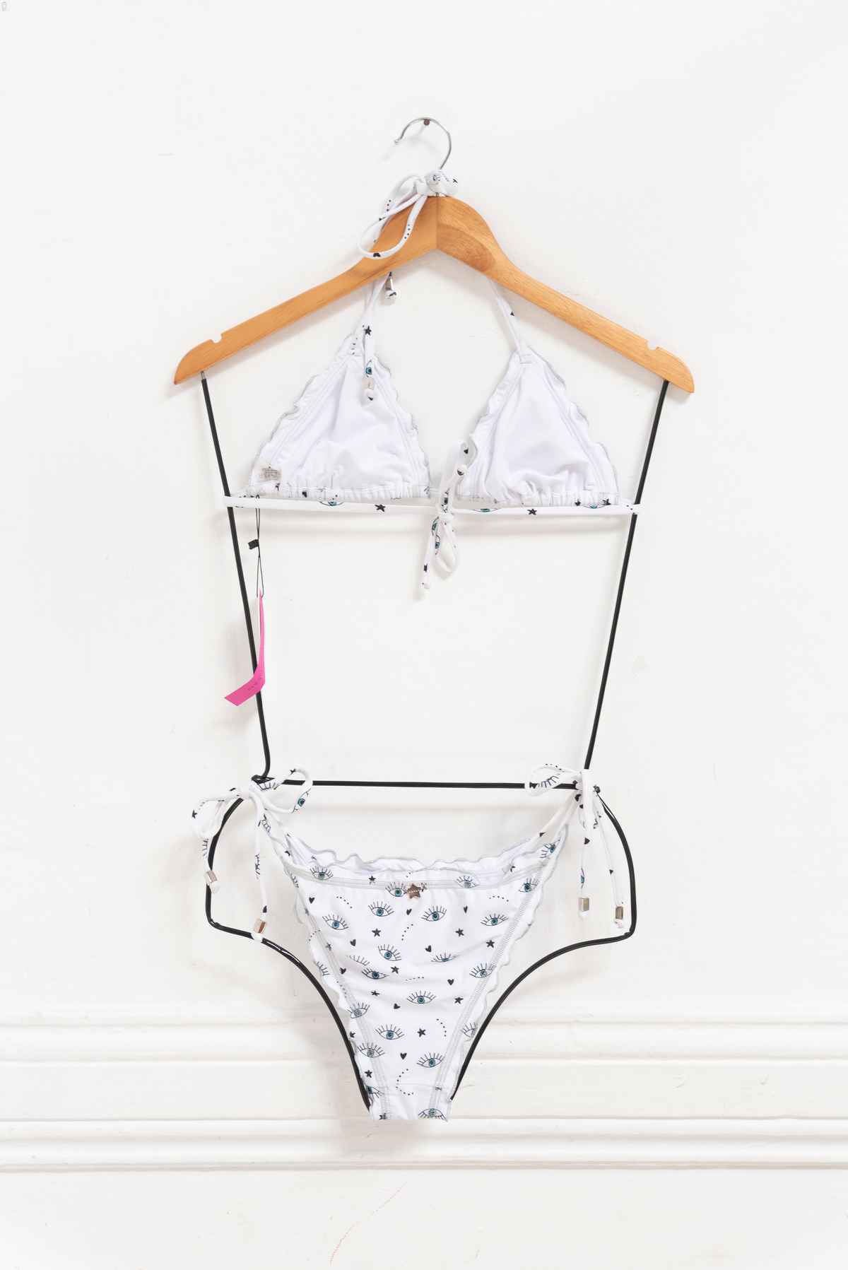 Bikini blanco ojos - Demar - Talla S