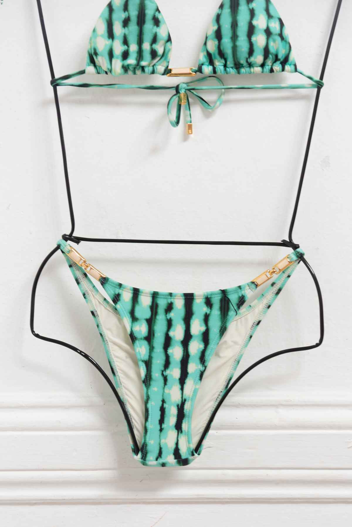 Bikini verde estampado - Paula Hermanny - Talla S