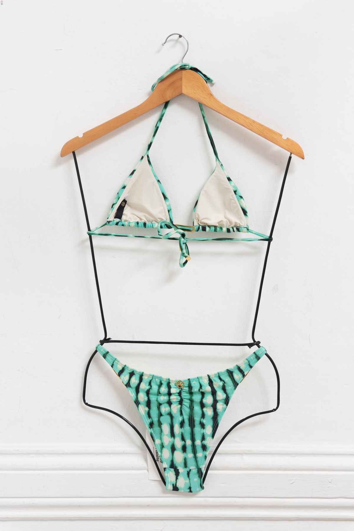 Bikini verde estampado - Paula Hermanny - Talla S