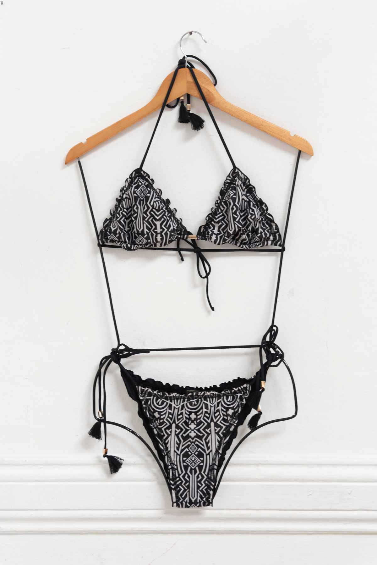Bikini negro y blanco - Demar - Talla M