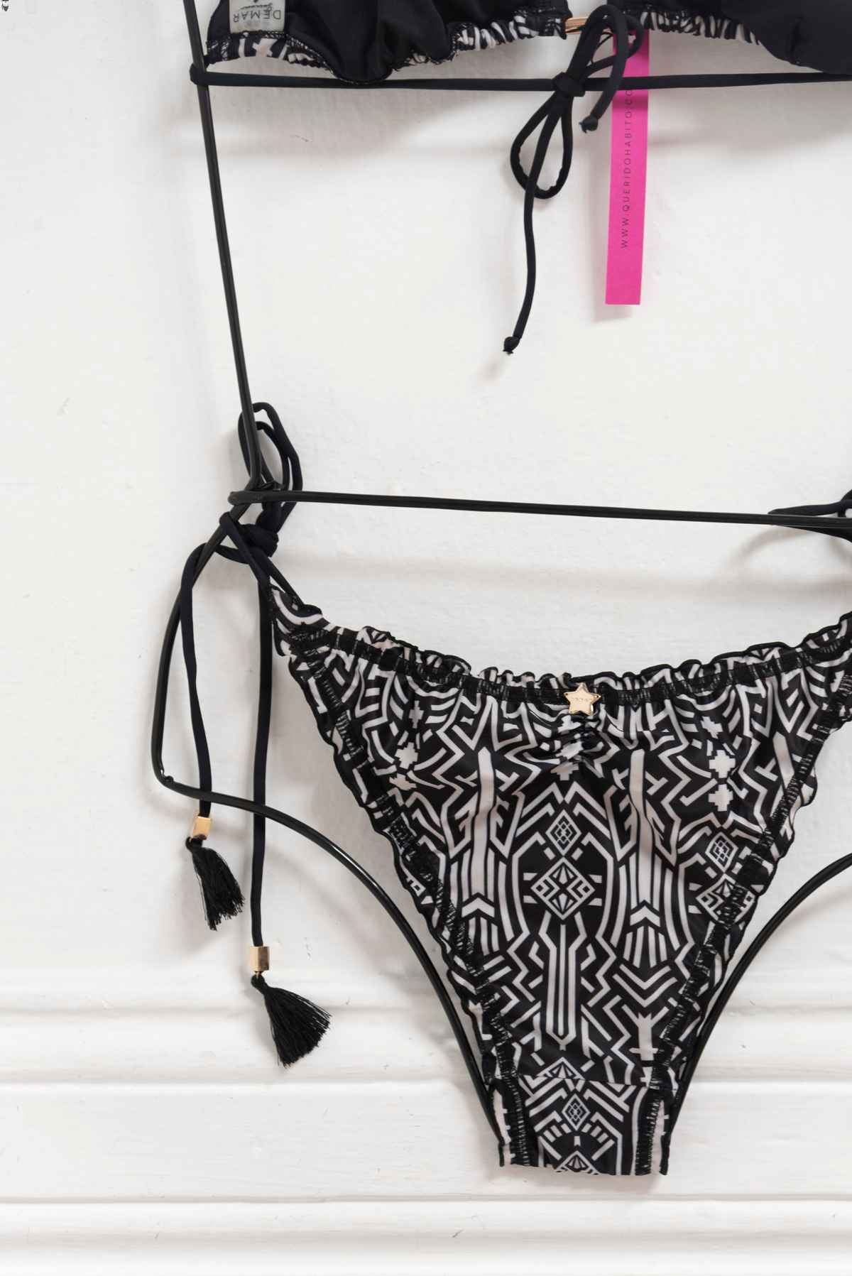 Bikini negro y blanco - Demar - Talla M