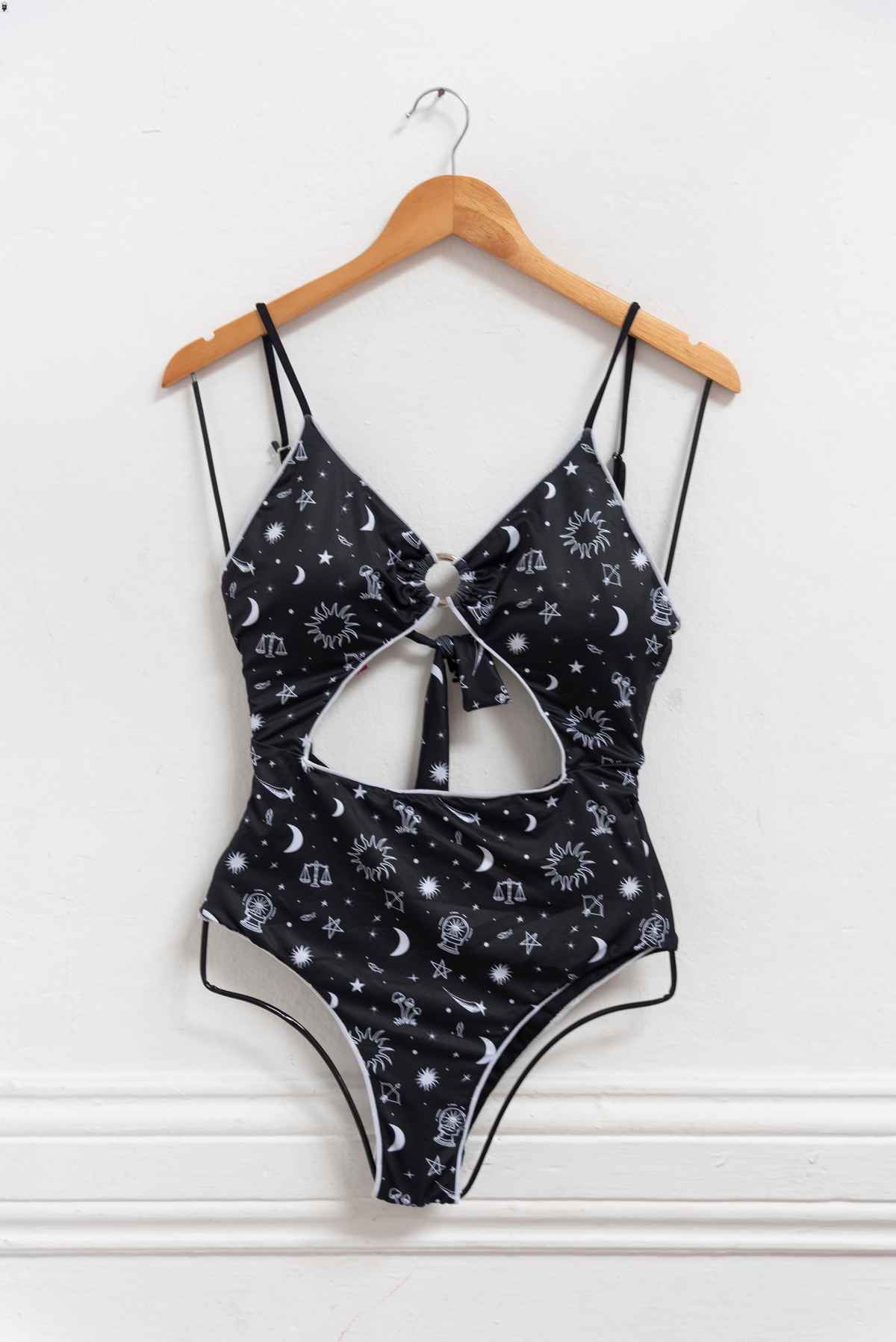 Ropa de baño negra sol y luna - Demar - Talla S