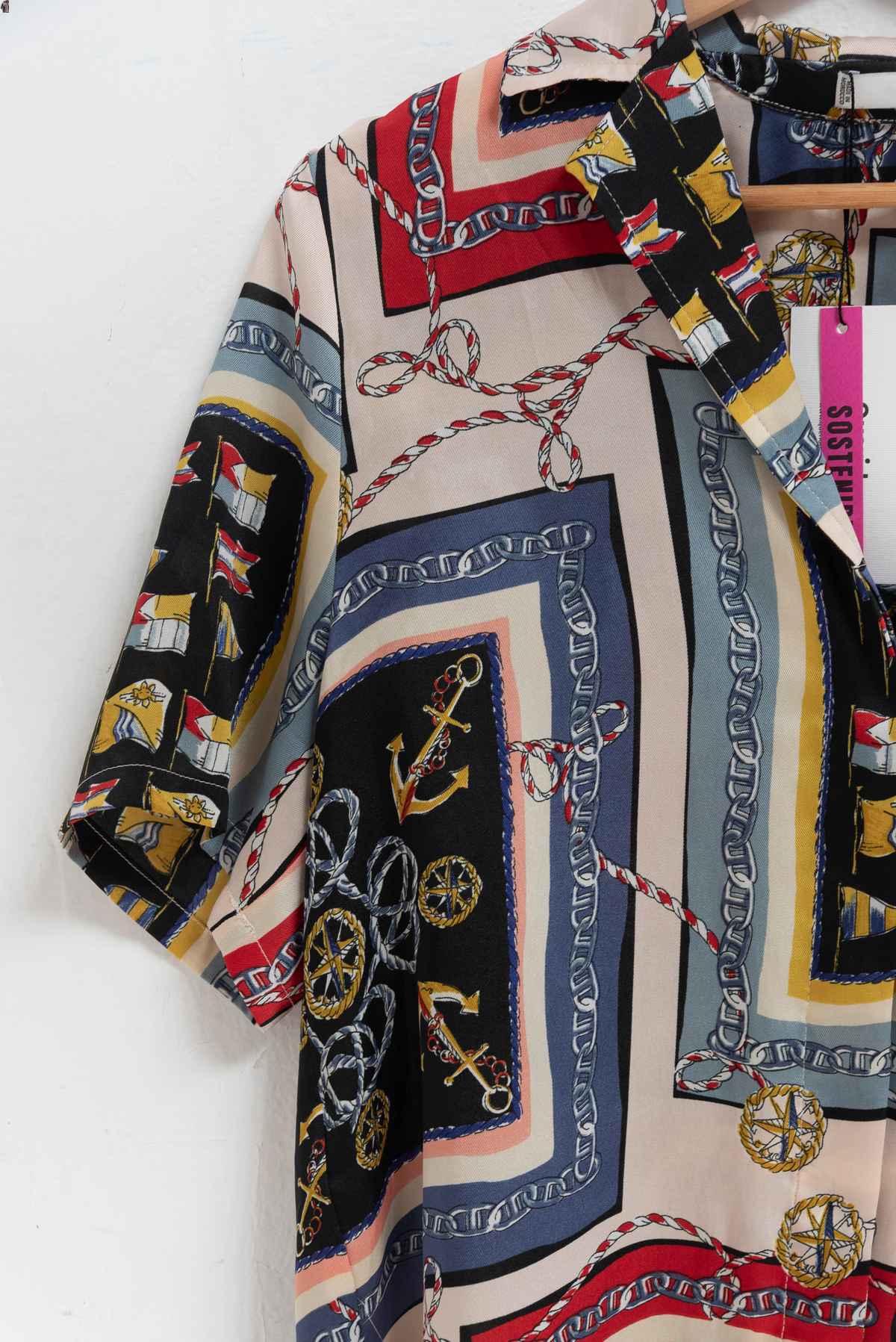 Blusa multicolor cadenas - MNG - Talla S