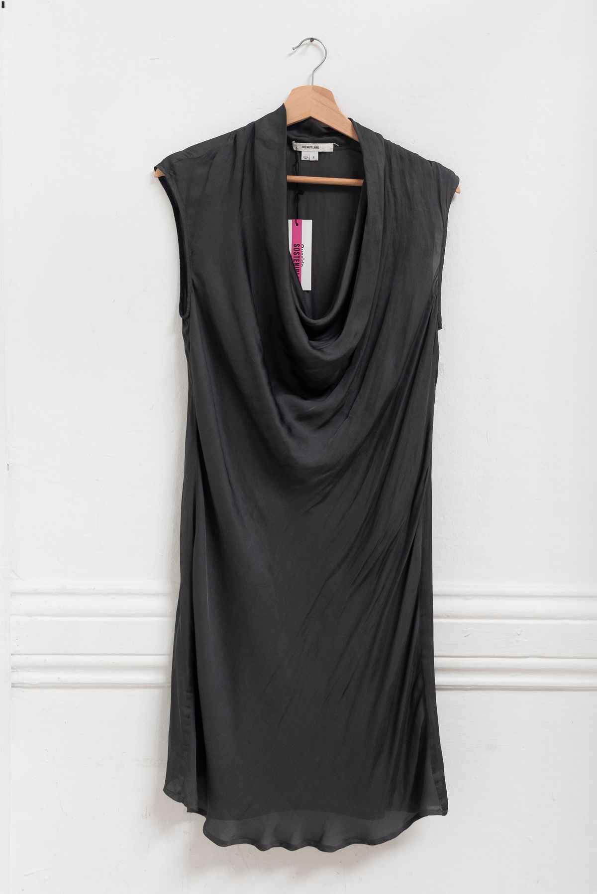 Vestido gris detalle cuello - Helmut Lang - Talla M