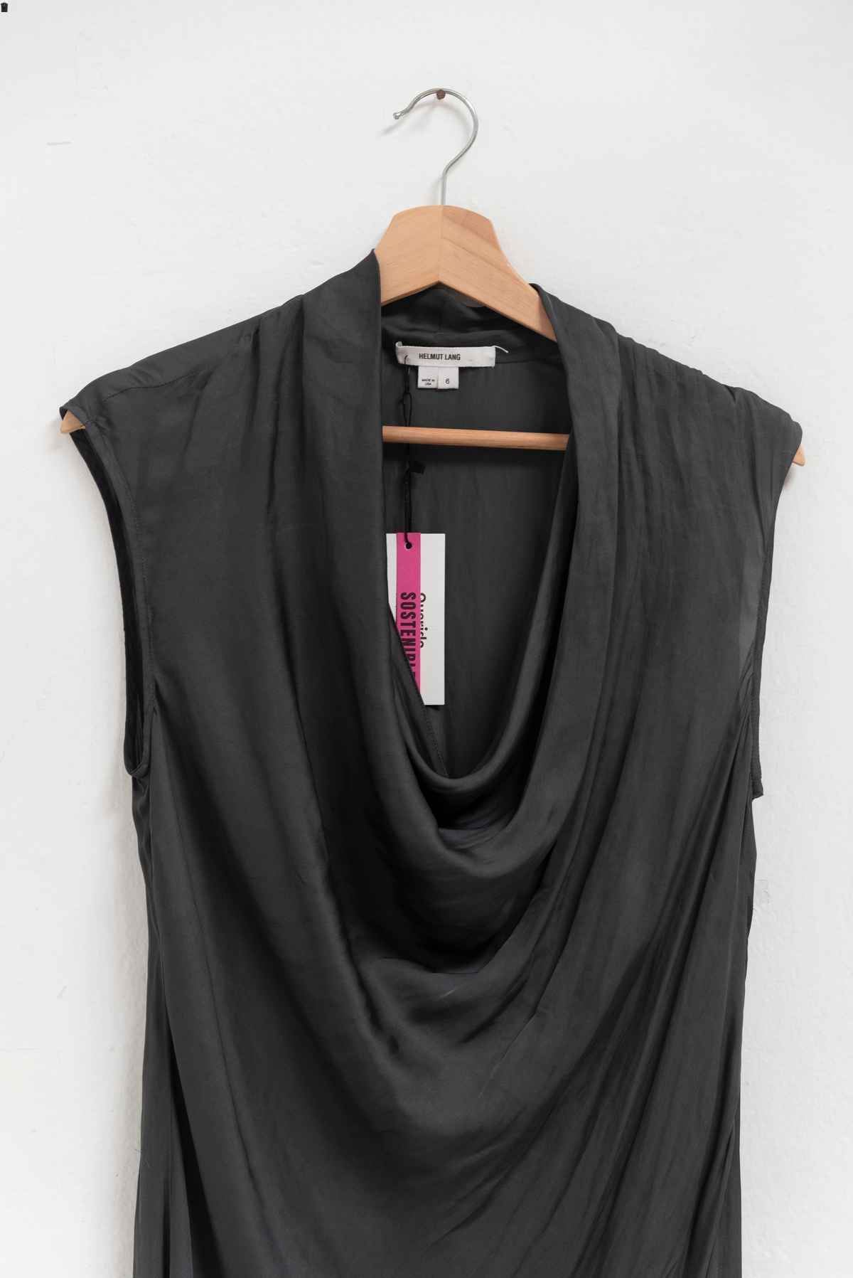 Vestido gris detalle cuello - Helmut Lang - Talla M
