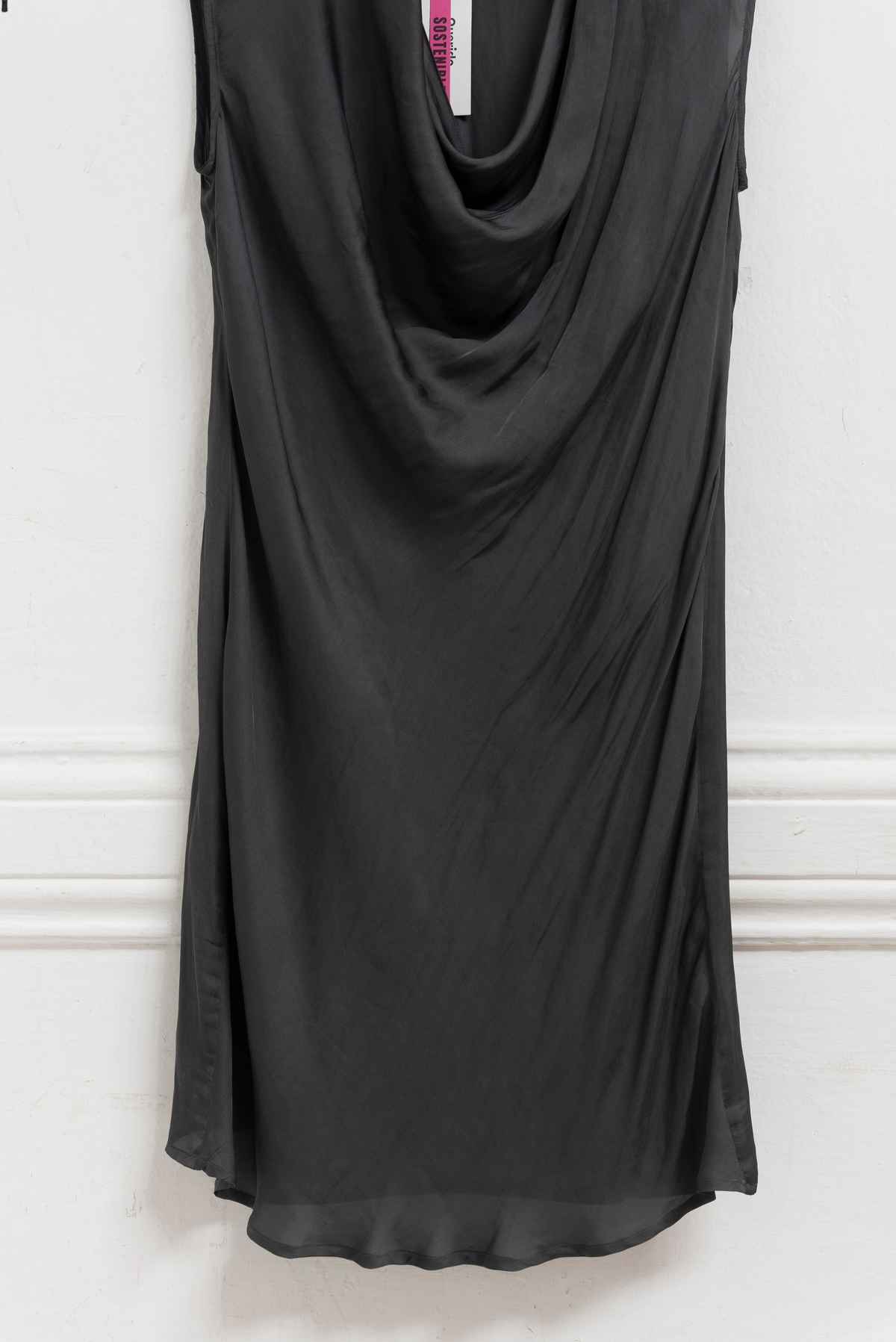 Vestido gris detalle cuello - Helmut Lang - Talla M