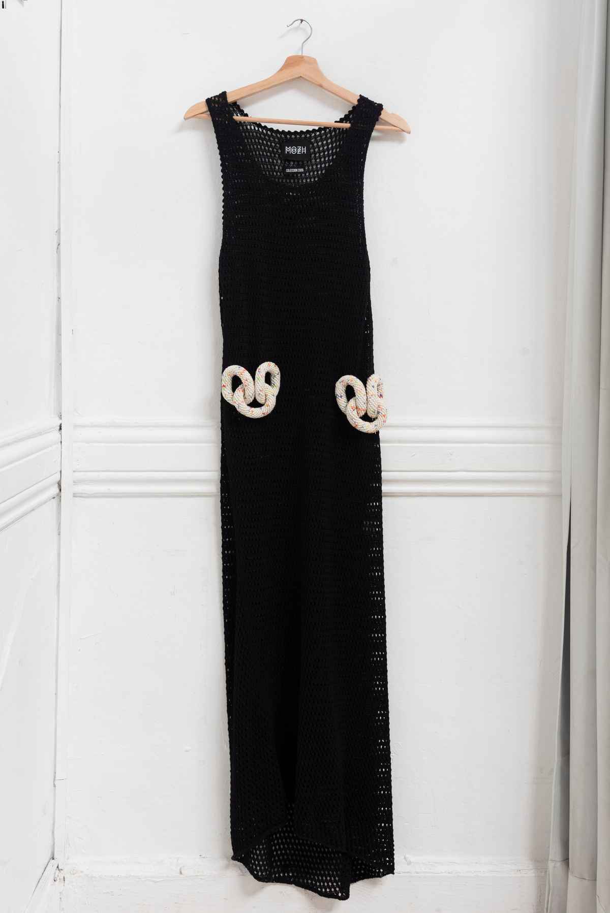 Vestido negro tejido - Mozh Mozh - Talla M