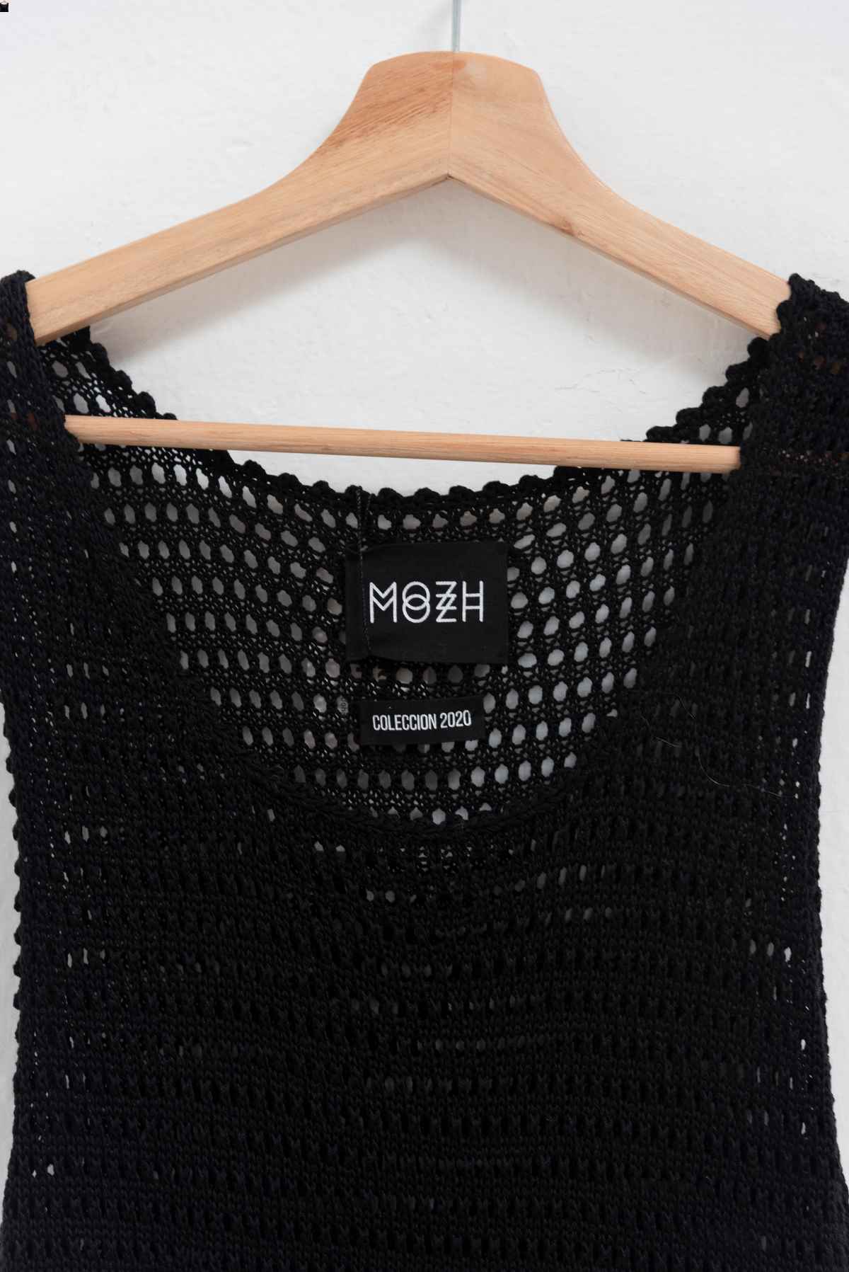Vestido negro tejido - Mozh Mozh - Talla M