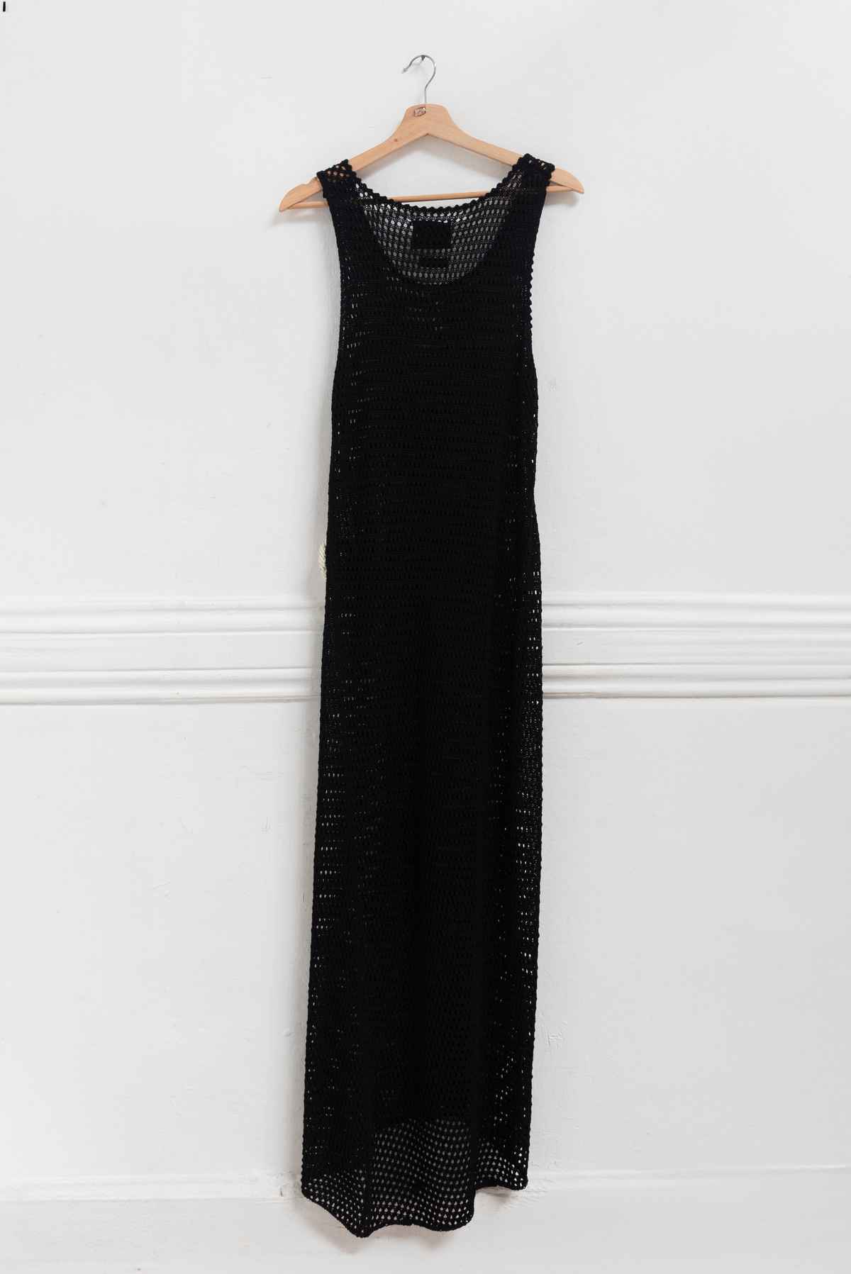 Vestido negro tejido - Mozh Mozh - Talla M