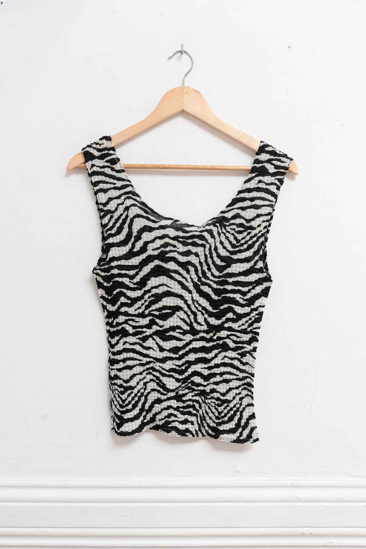 Top zebra transparente - Talla S