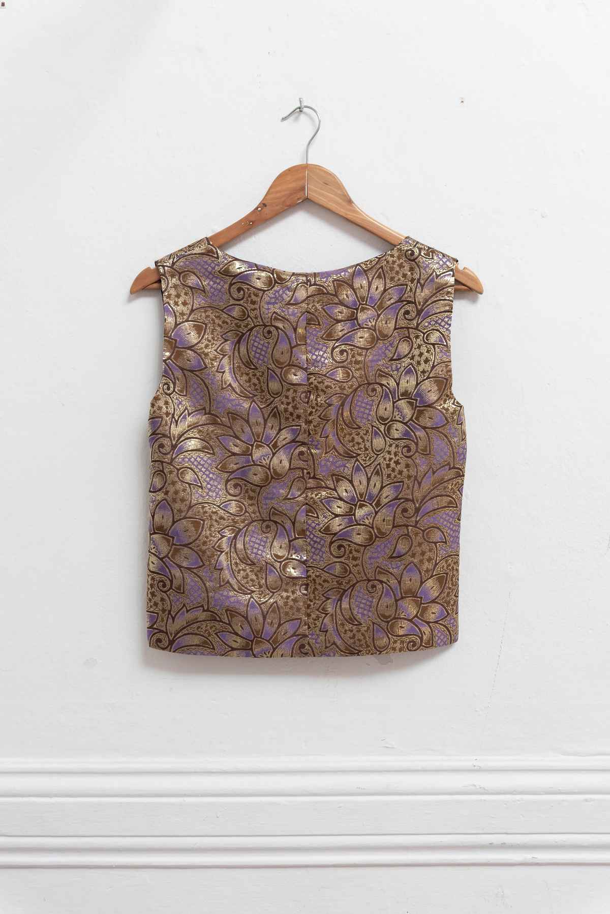 Top dorado con morado - Marni x H&M - Talla S