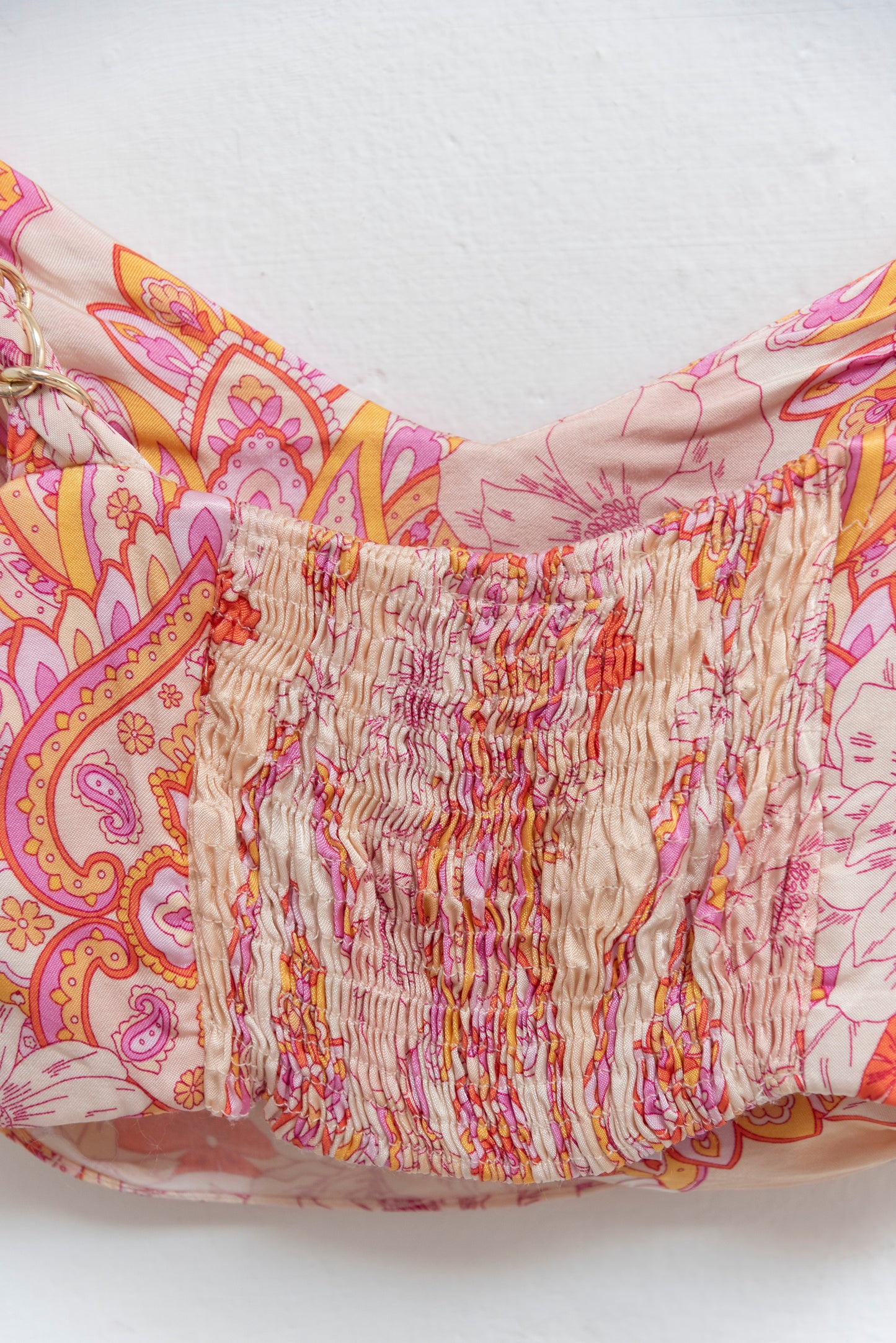 Top estampado con tiras de cadena - Zara - Talla S