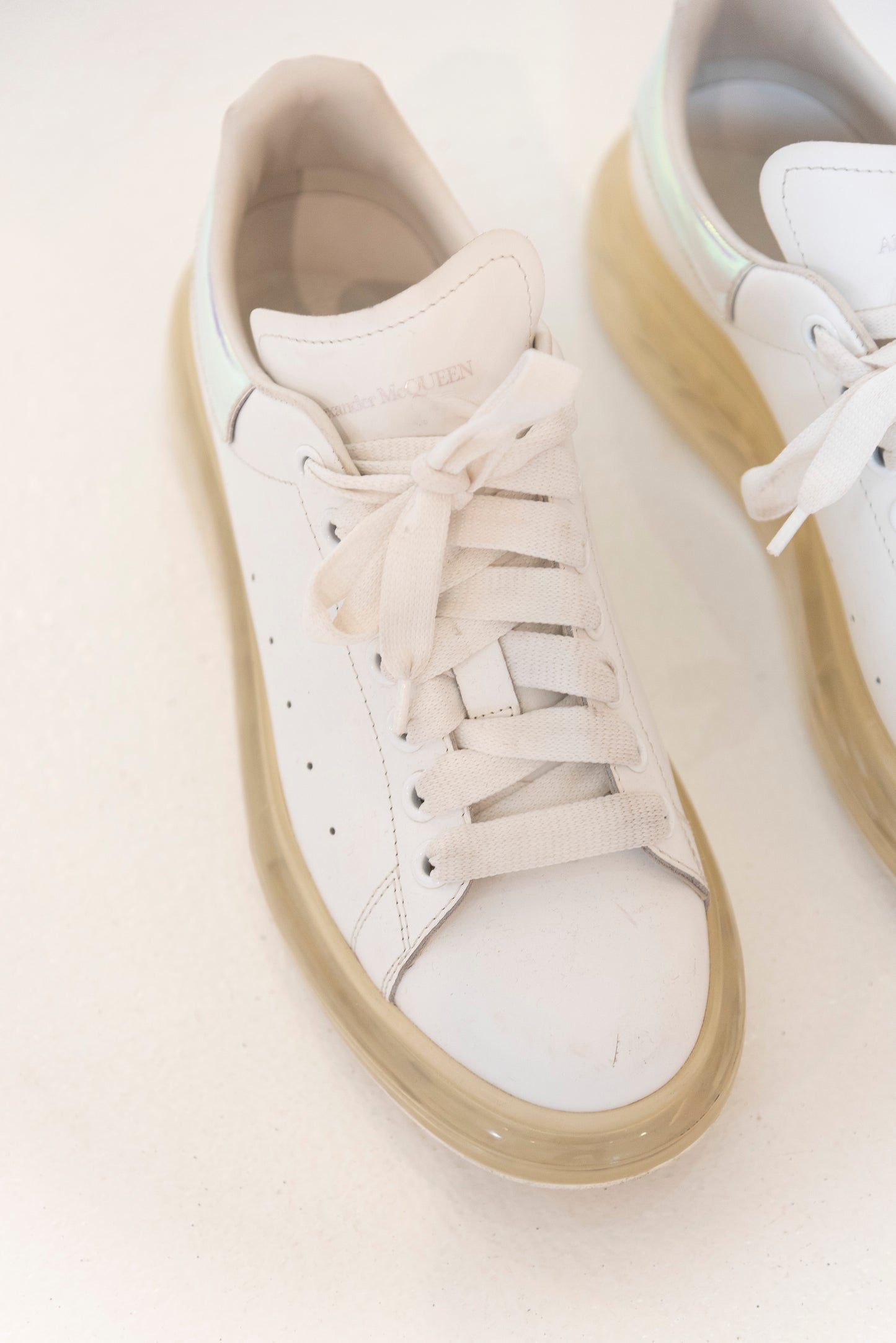 Zapatillas blancas plataforma - Alexander McQueen - Talla 40