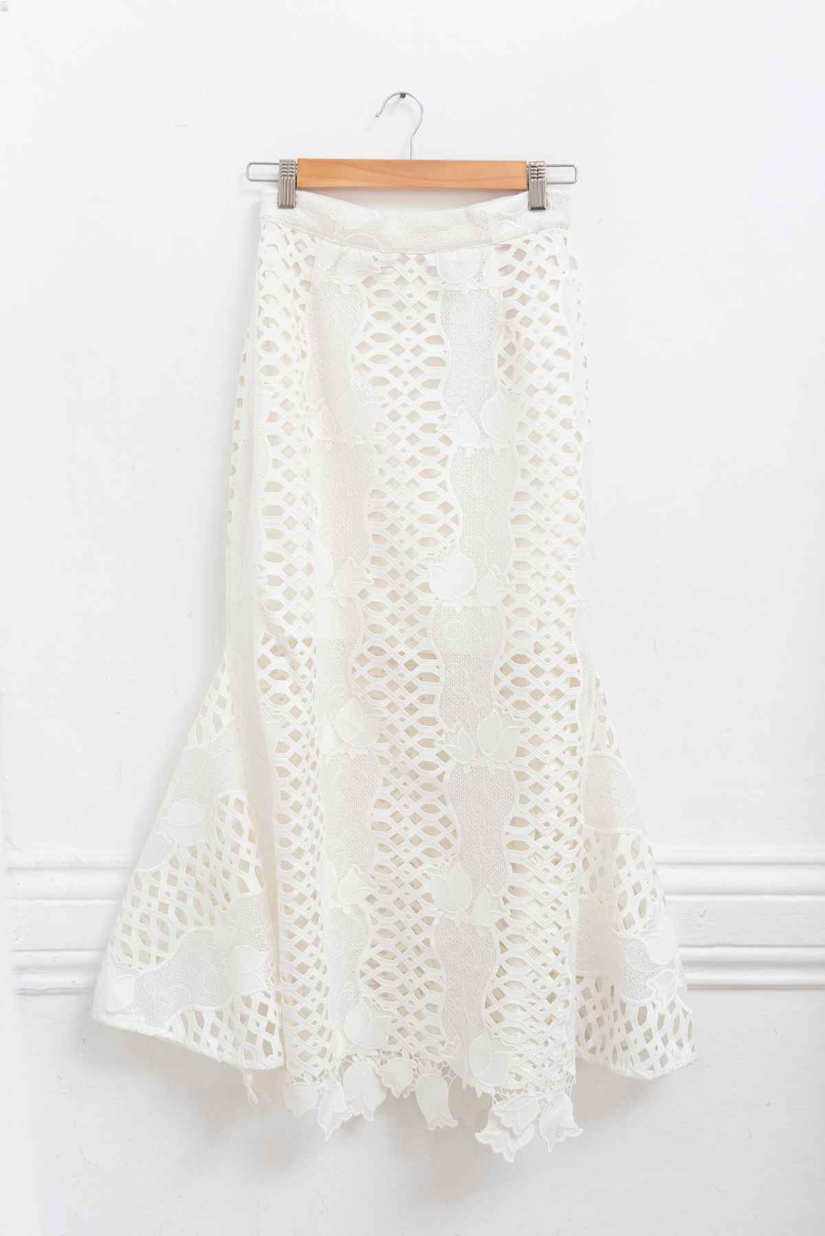 Falda blanca broderie - Alice Mccall - Talla M