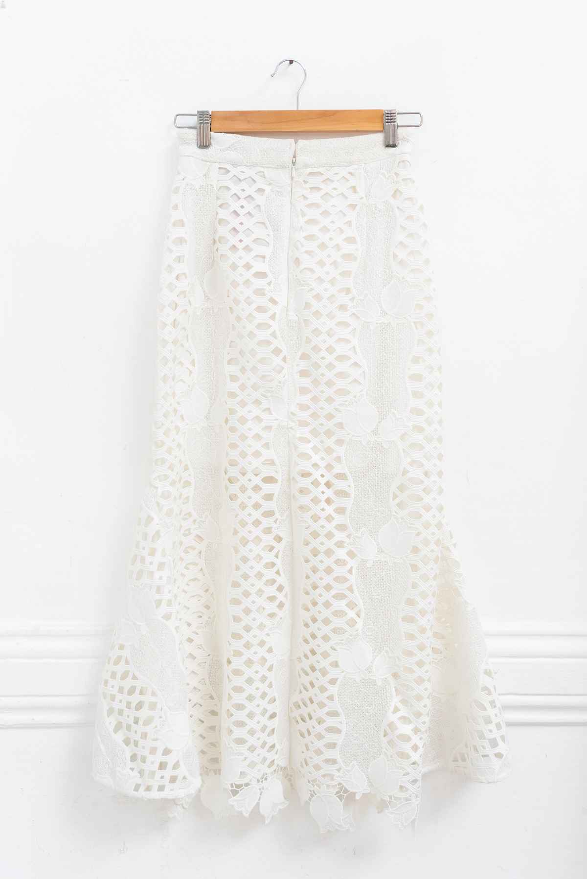 Falda blanca broderie - Alice Mccall - Talla M