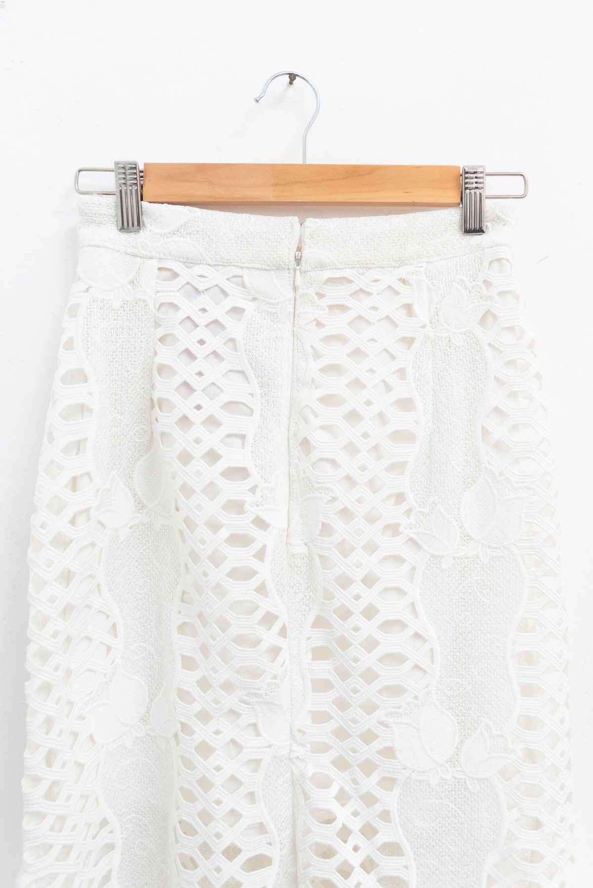 Falda blanca broderie - Alice Mccall - Talla M