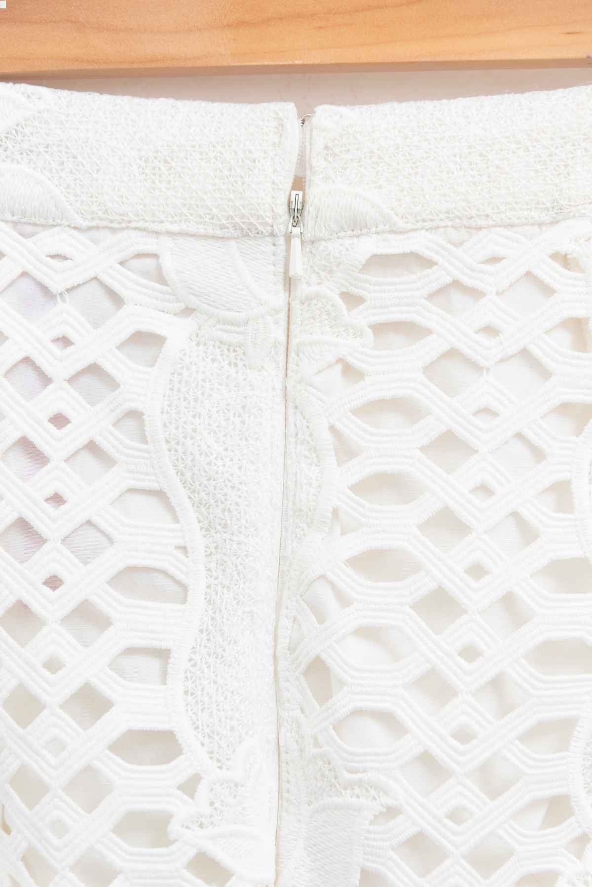 Falda blanca broderie - Alice Mccall - Talla M