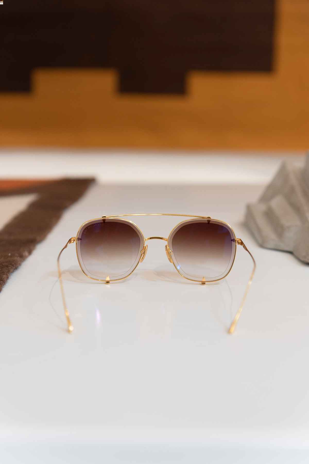 Lentes circulares dorados - Dita