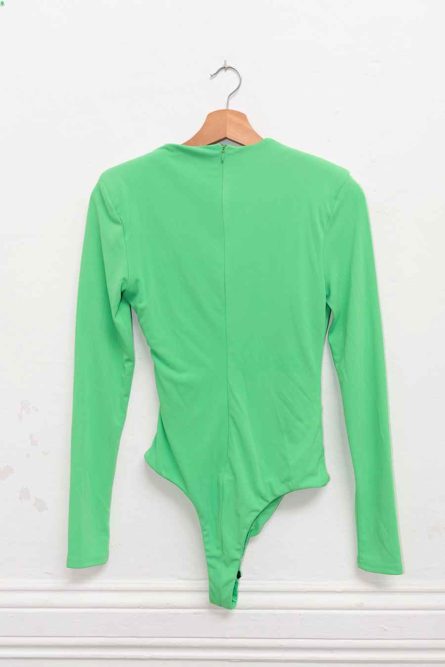 Body verde manga larga - Talla XS - Zara
