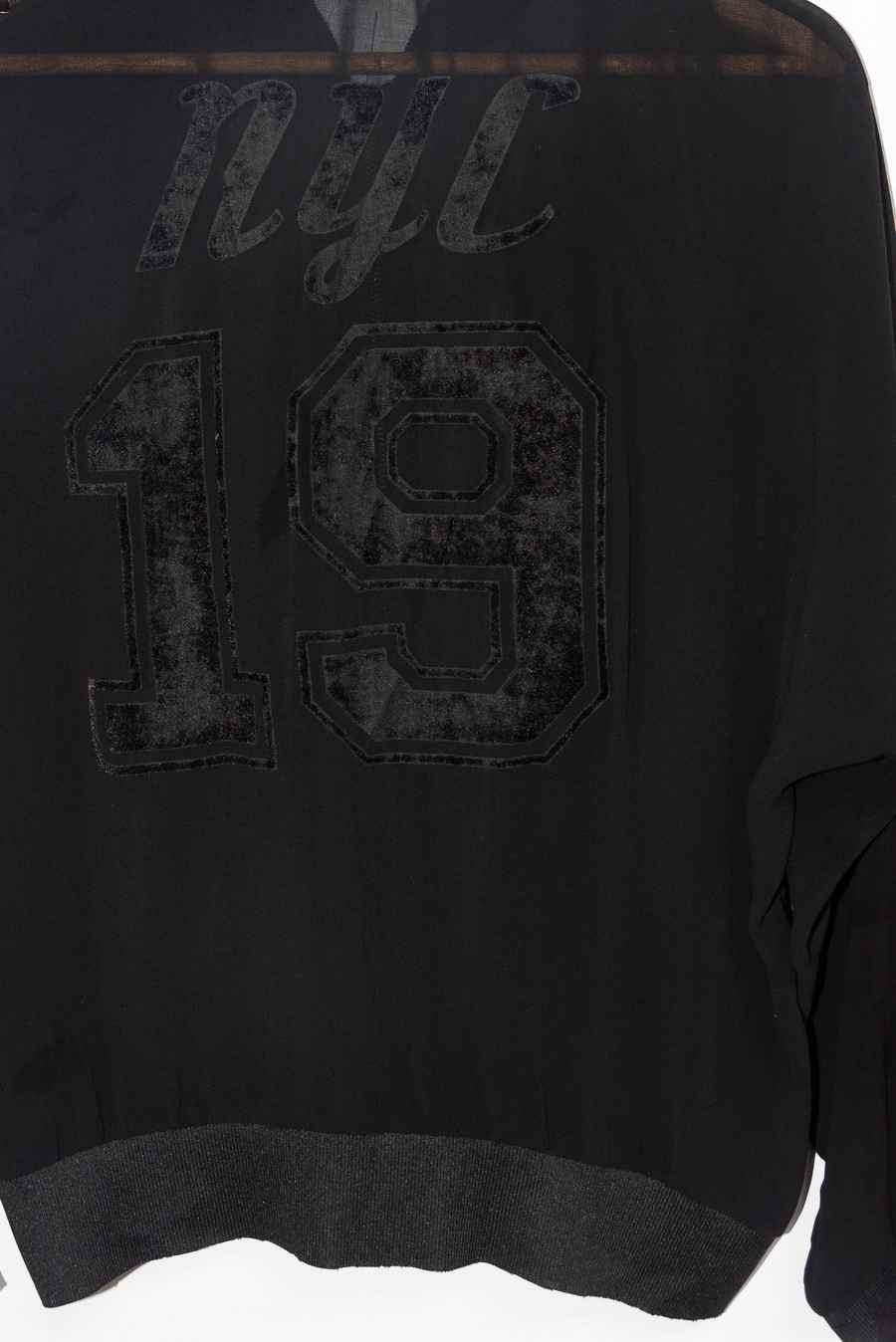 Casaca bomber negra gasa - Talla M - Zara
