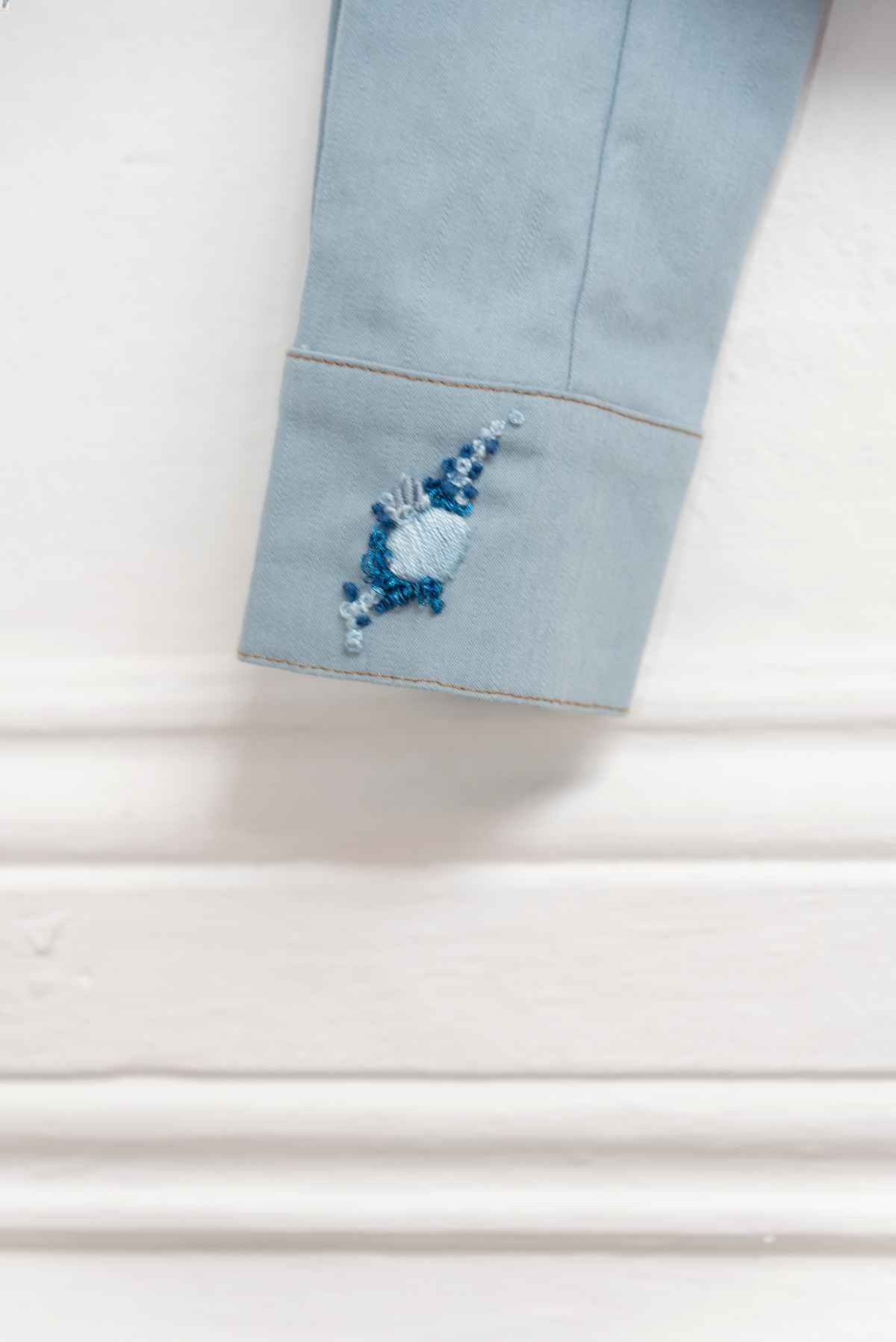 Casaca jean detalle bordado - Mulierr - Talla M