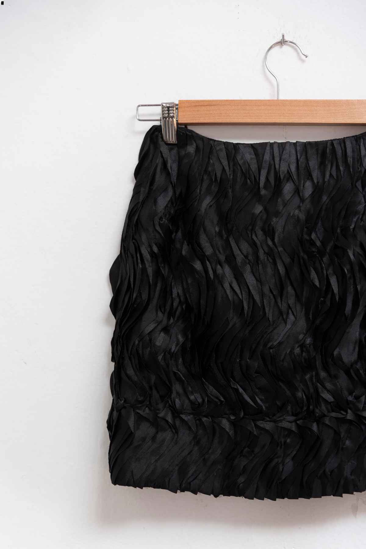 Falda negra drapeada - Metchor Vega - Talla S