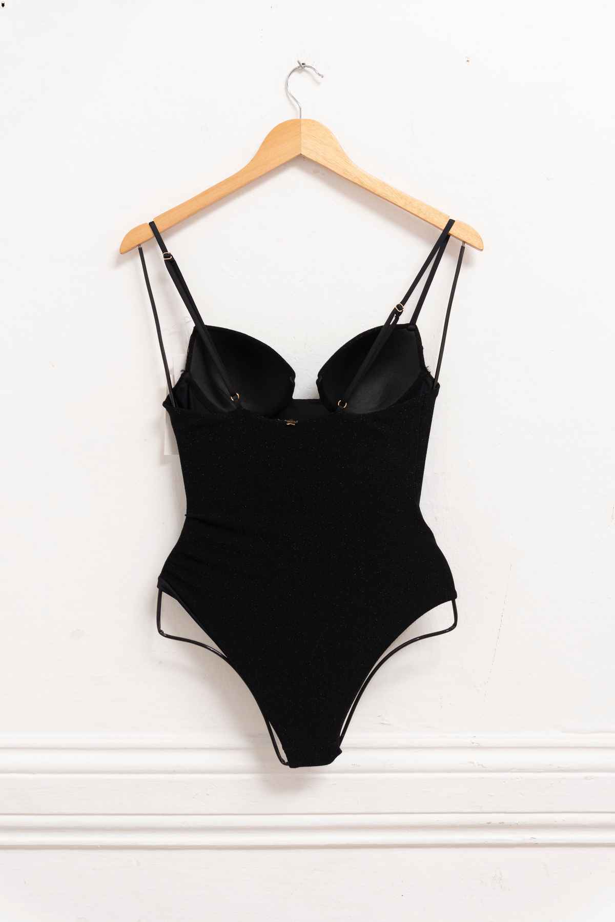 Ropa de baño copas negra con brillos - Demar - Talla S