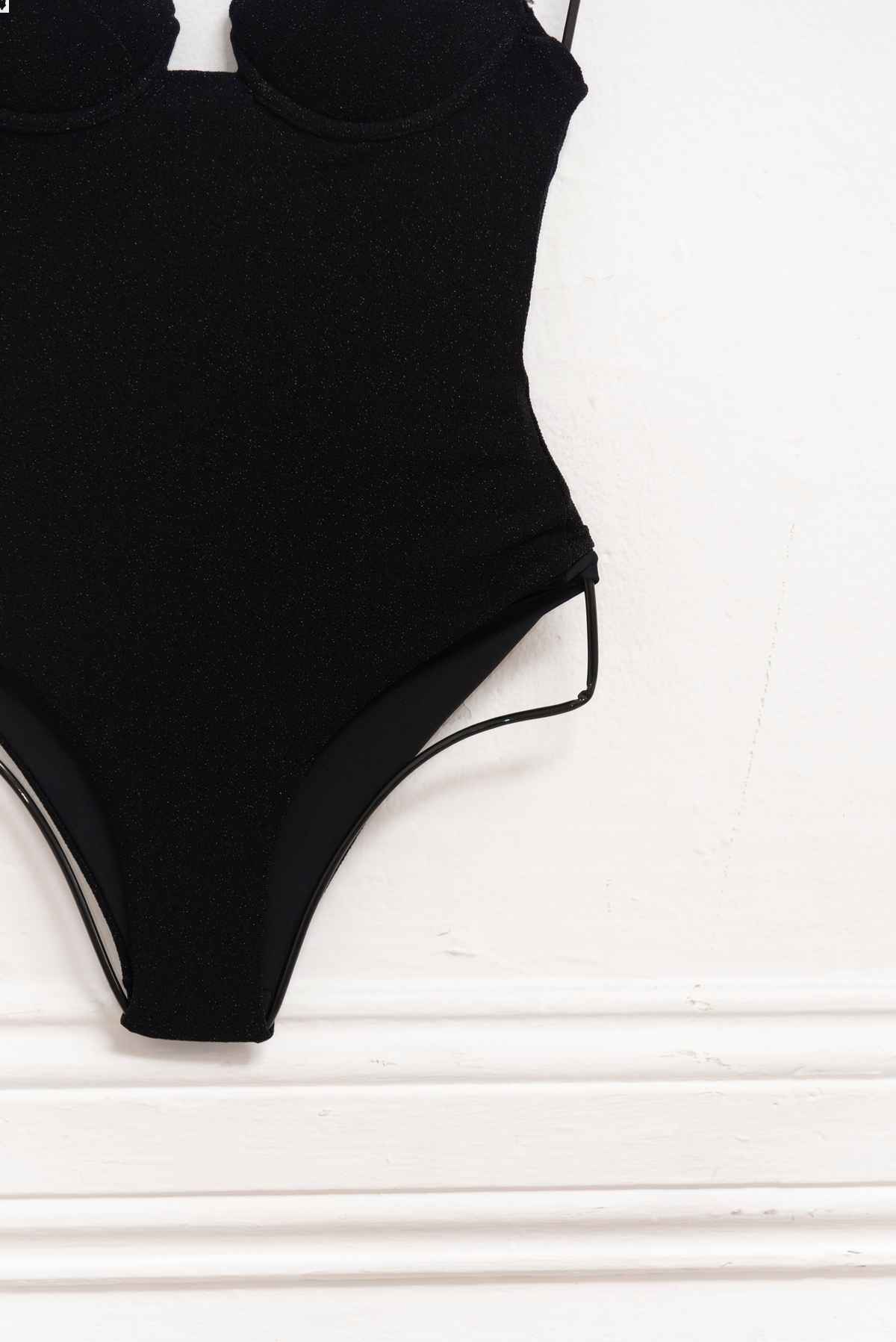 Ropa de baño copas negra con brillos - Demar - Talla S