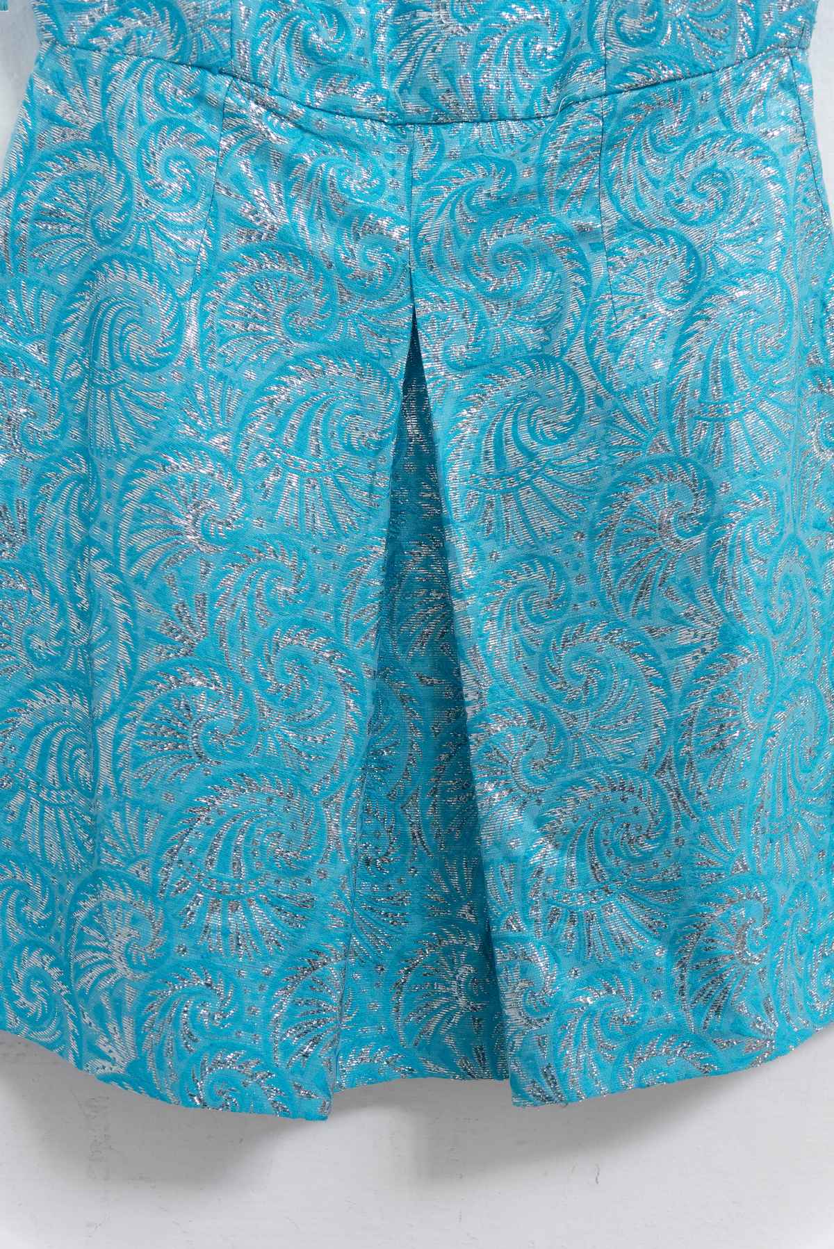 Vestido celestre diseño plateado - Talla M