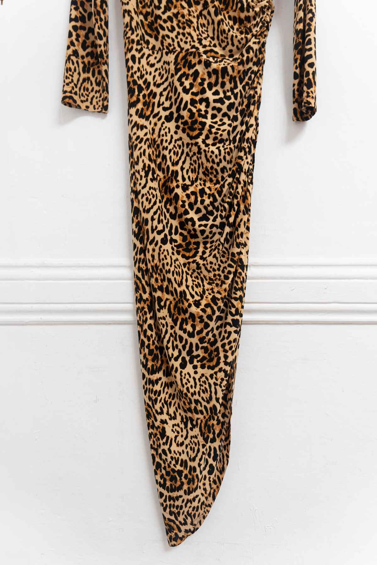 Vestido animal print cuello alto - Talla M