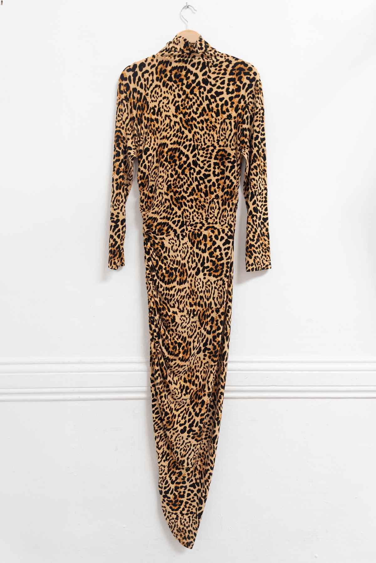 Vestido animal print cuello alto - Talla M