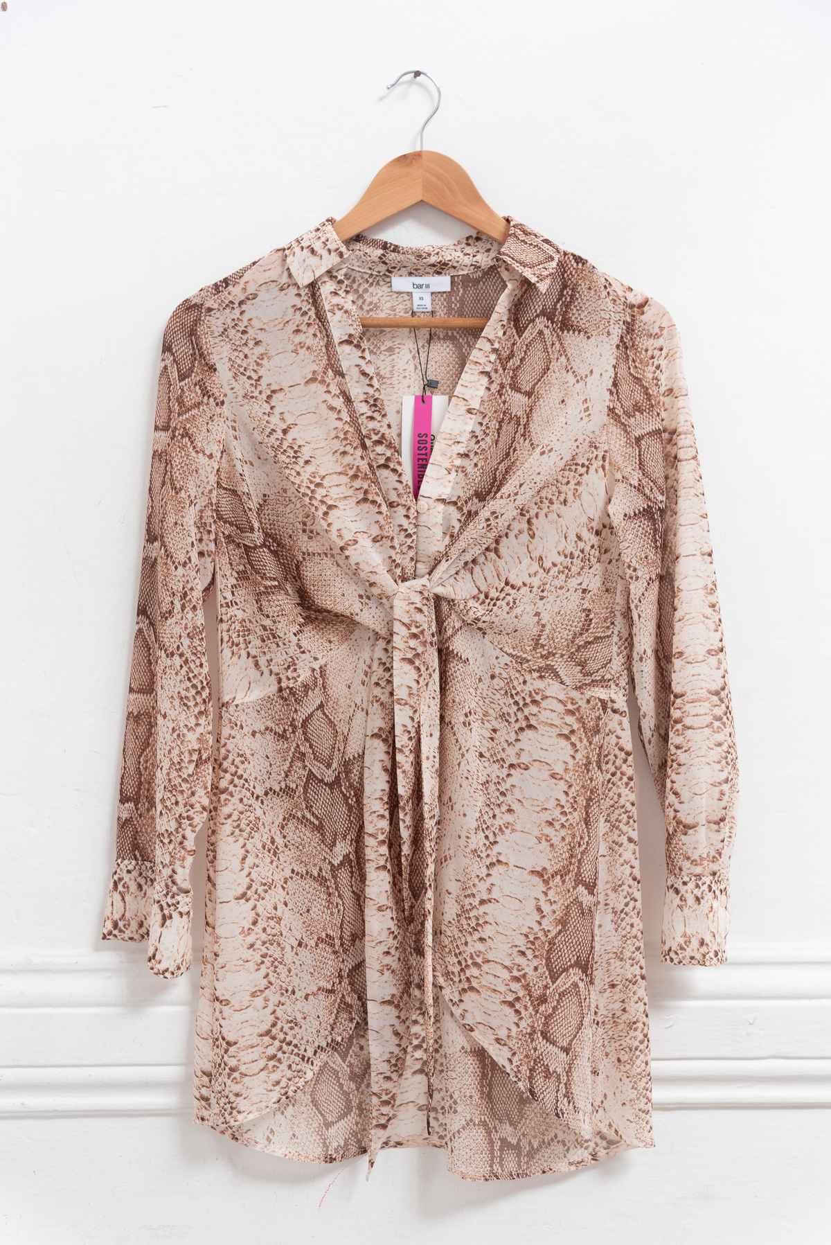 Blusa animal print - Bar III - Talla XS
