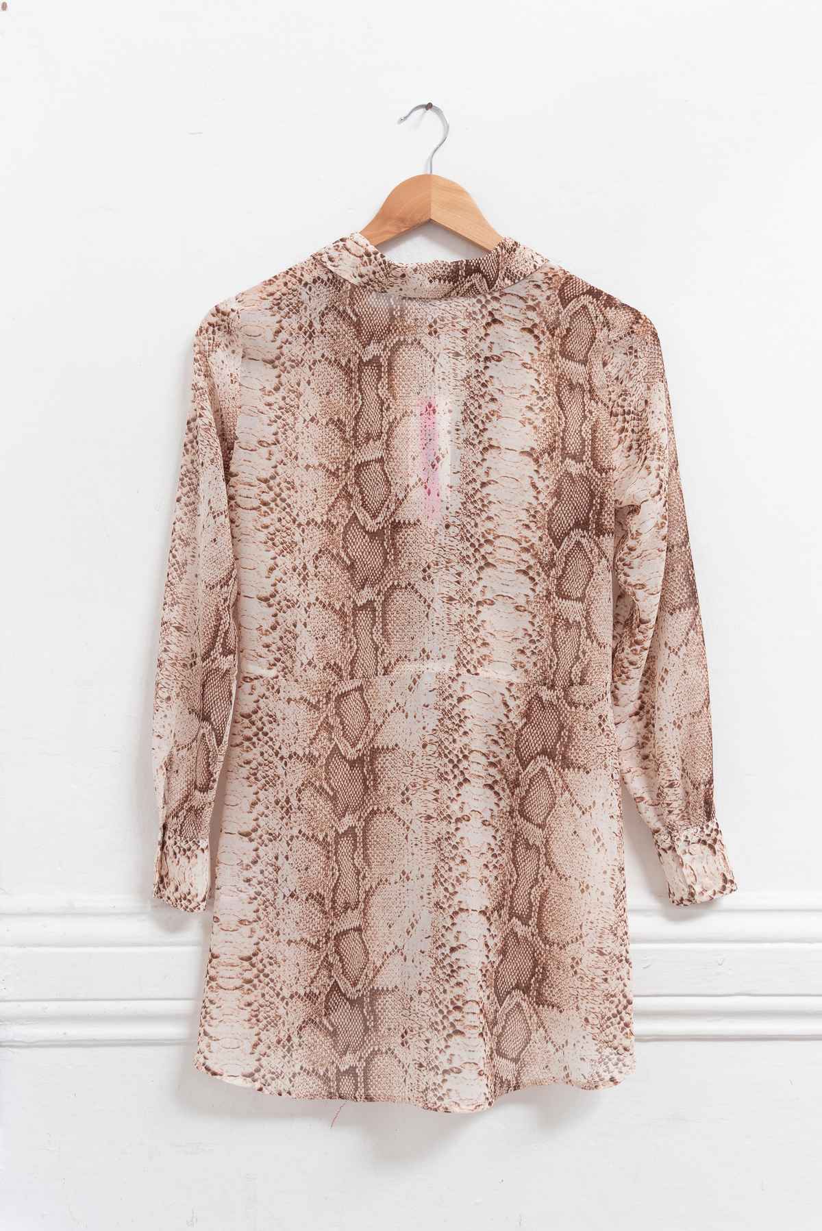 Blusa animal print - Bar III - Talla XS