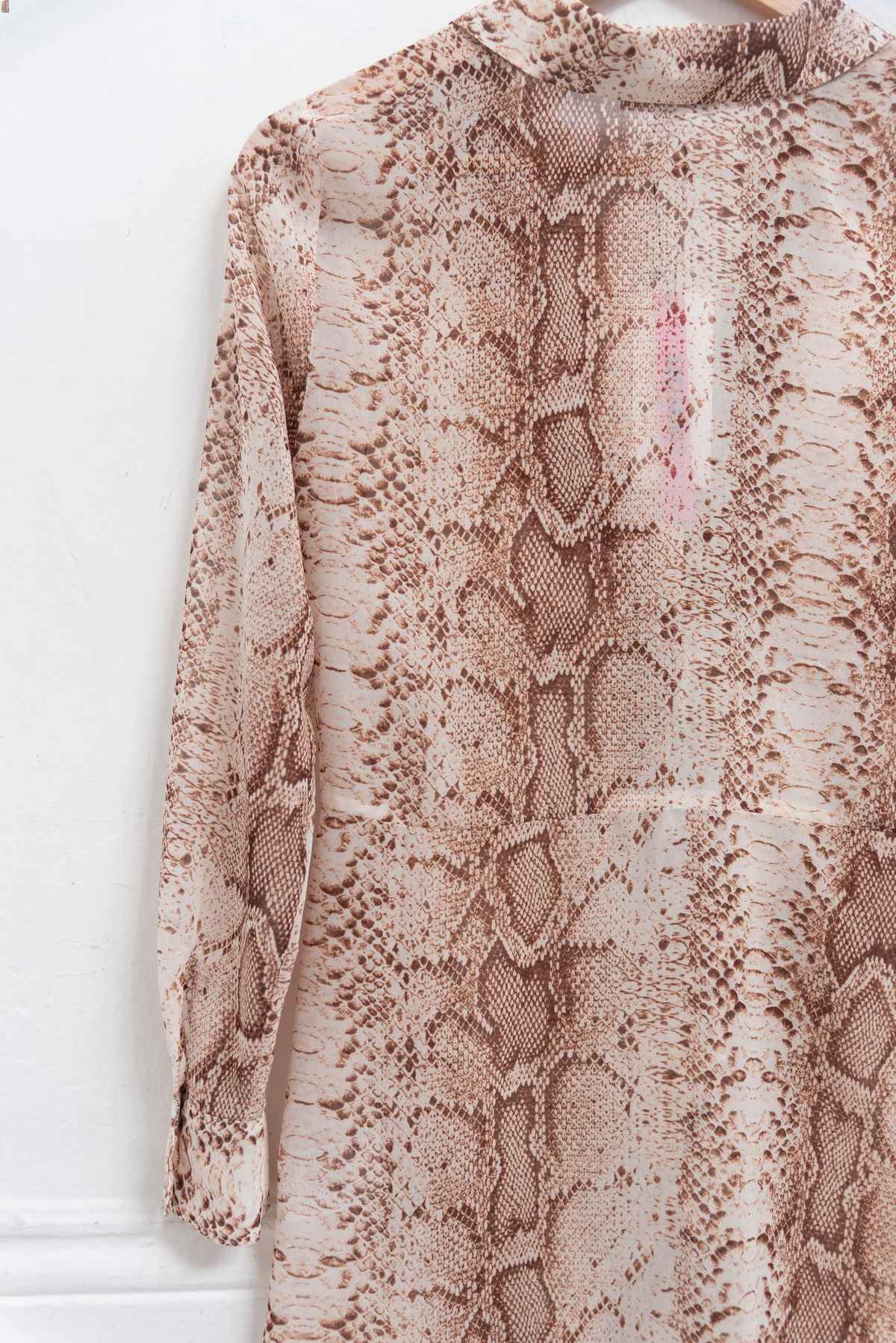 Blusa animal print - Bar III - Talla XS