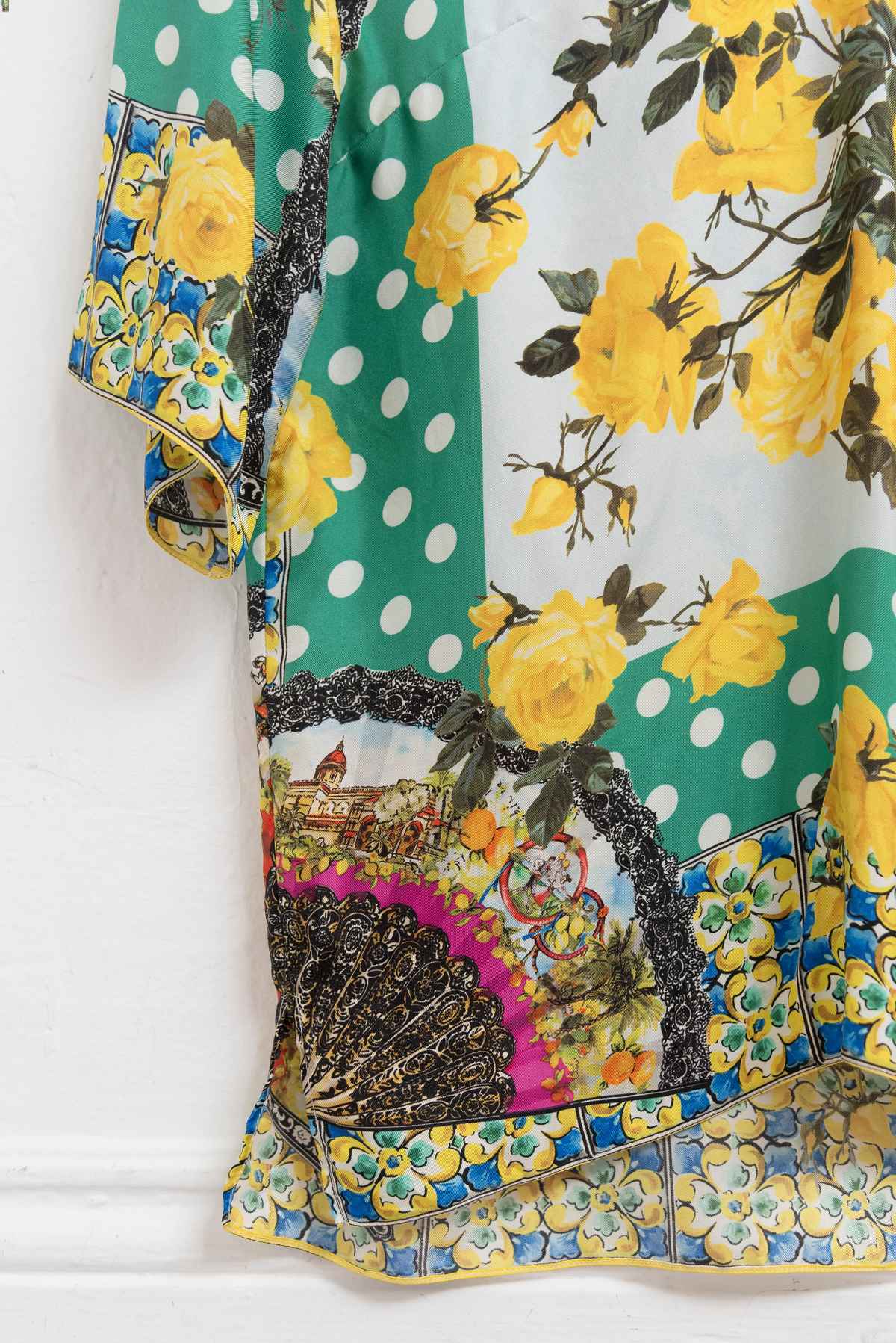 Blusa print flores amarillas - Talla M