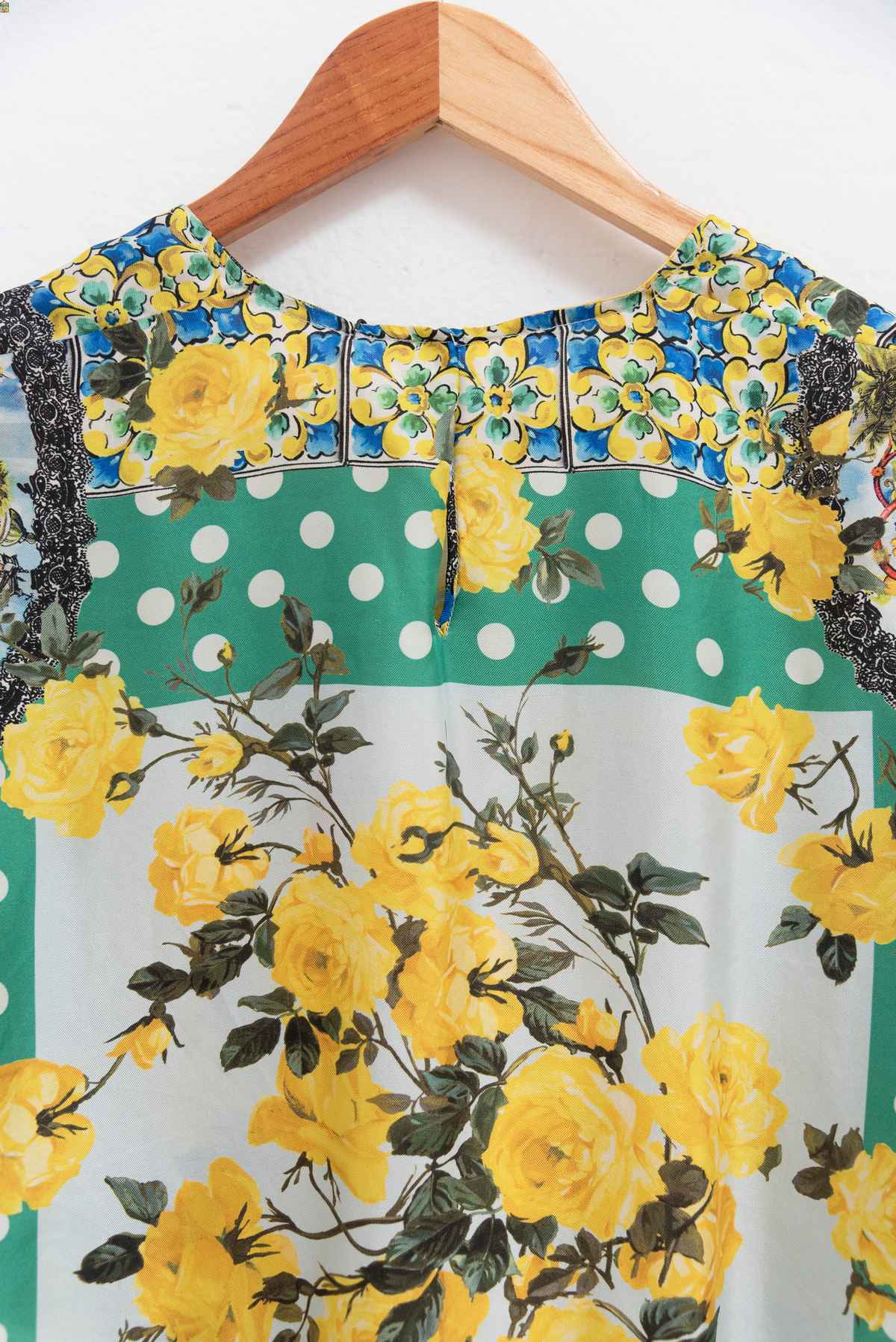 Blusa print flores amarillas - Talla M
