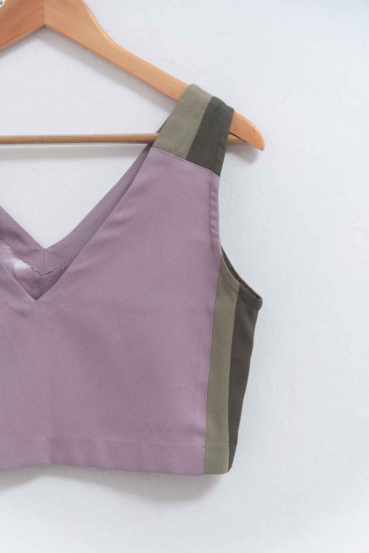 Top crop lila - Nicole Niego - Talla M