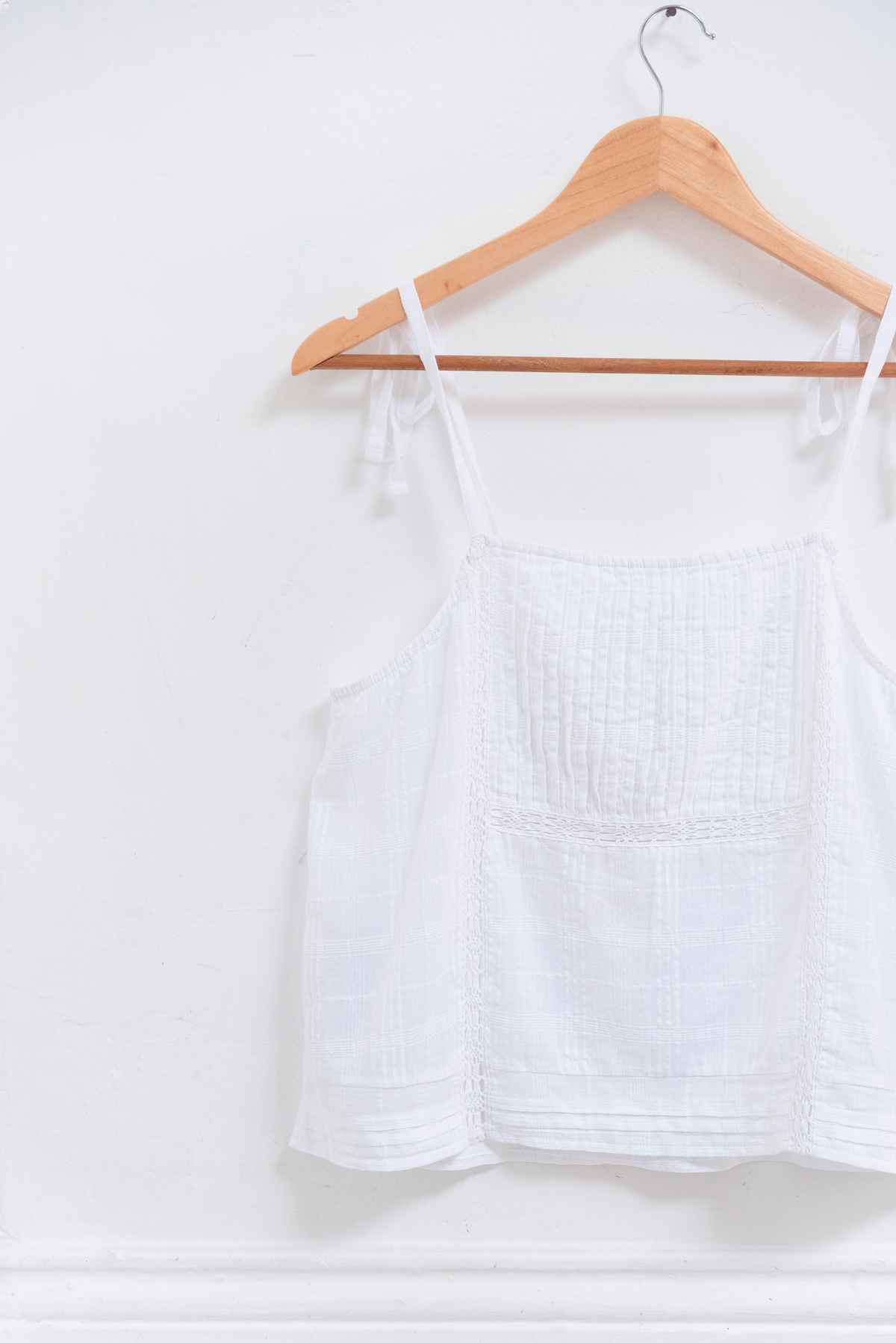 Top blanco algodón - MNG - Talla M