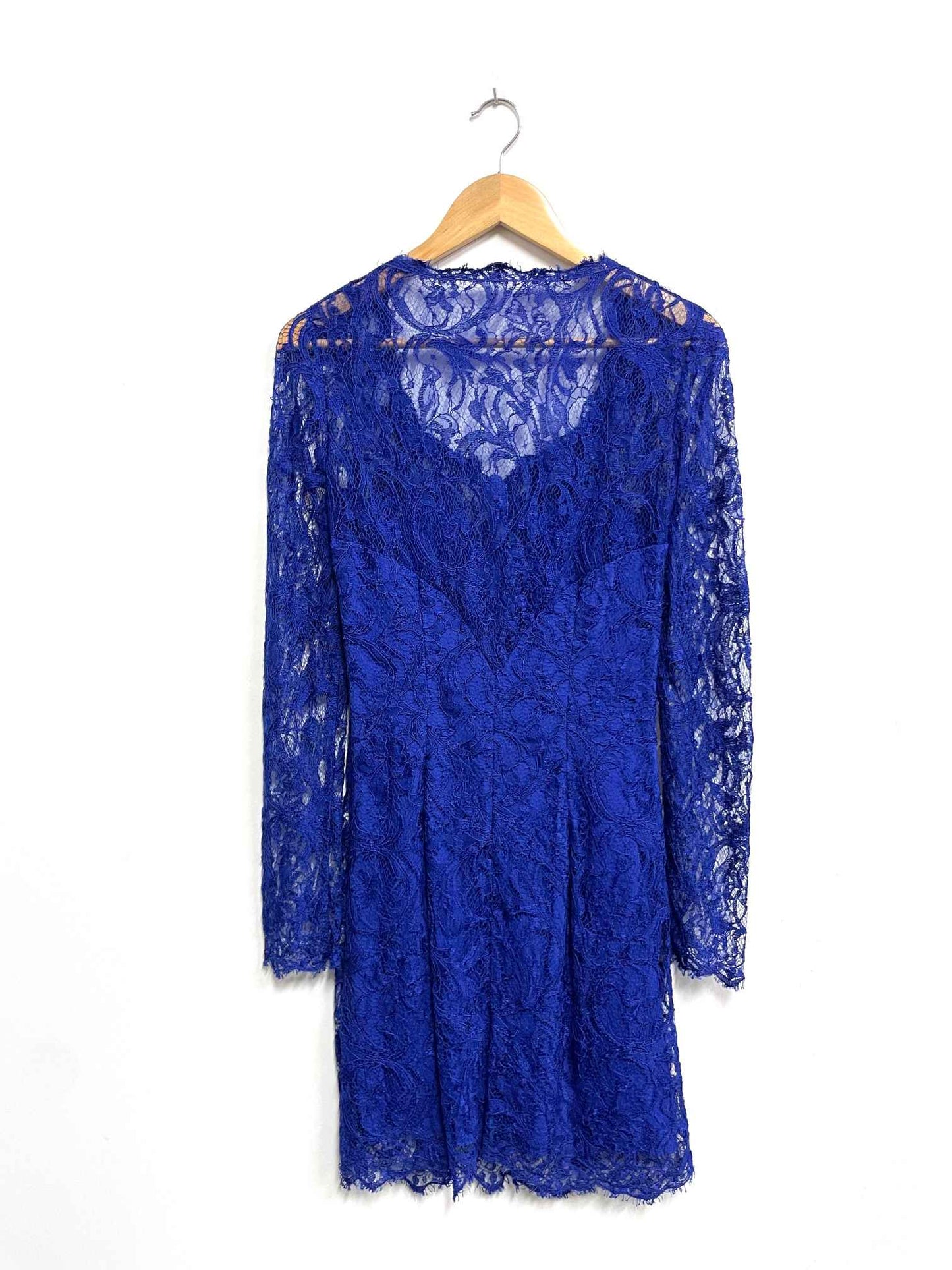 Vestido azul bordado - Emilio Pucci - Talla S
