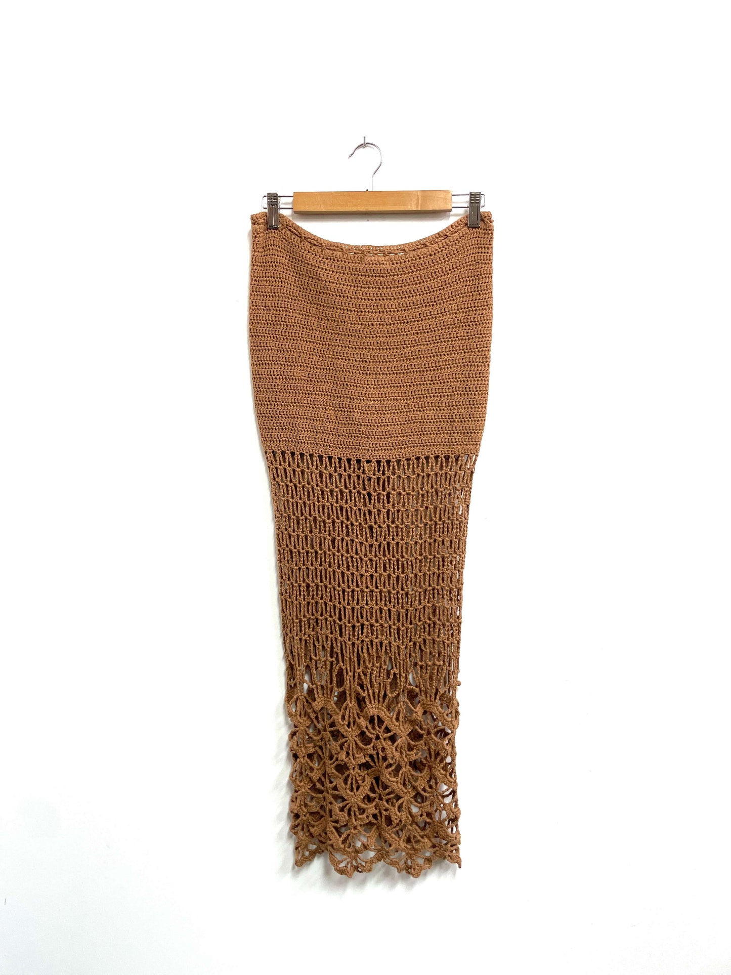 Falda marrón malla - Mulata - Talla S