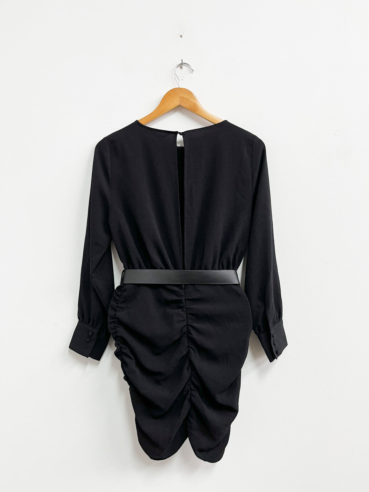 Vestido negro correa - Zara - Talla S