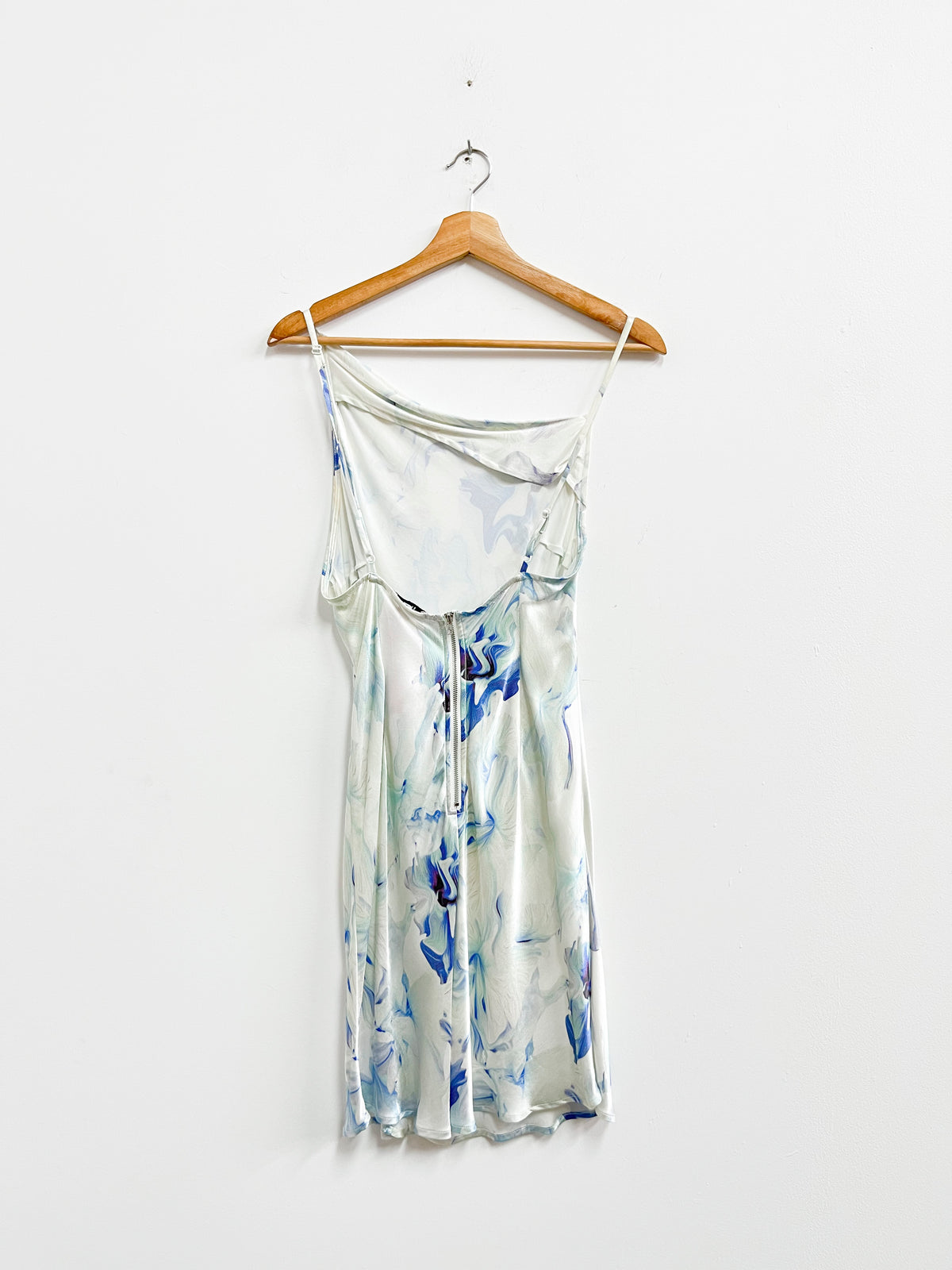 Vestido multicolor satinado - Saulee - Talla S