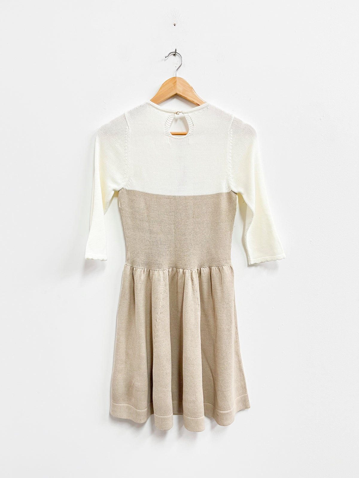 Vestido tejido beige - Rozat - Talla S/M