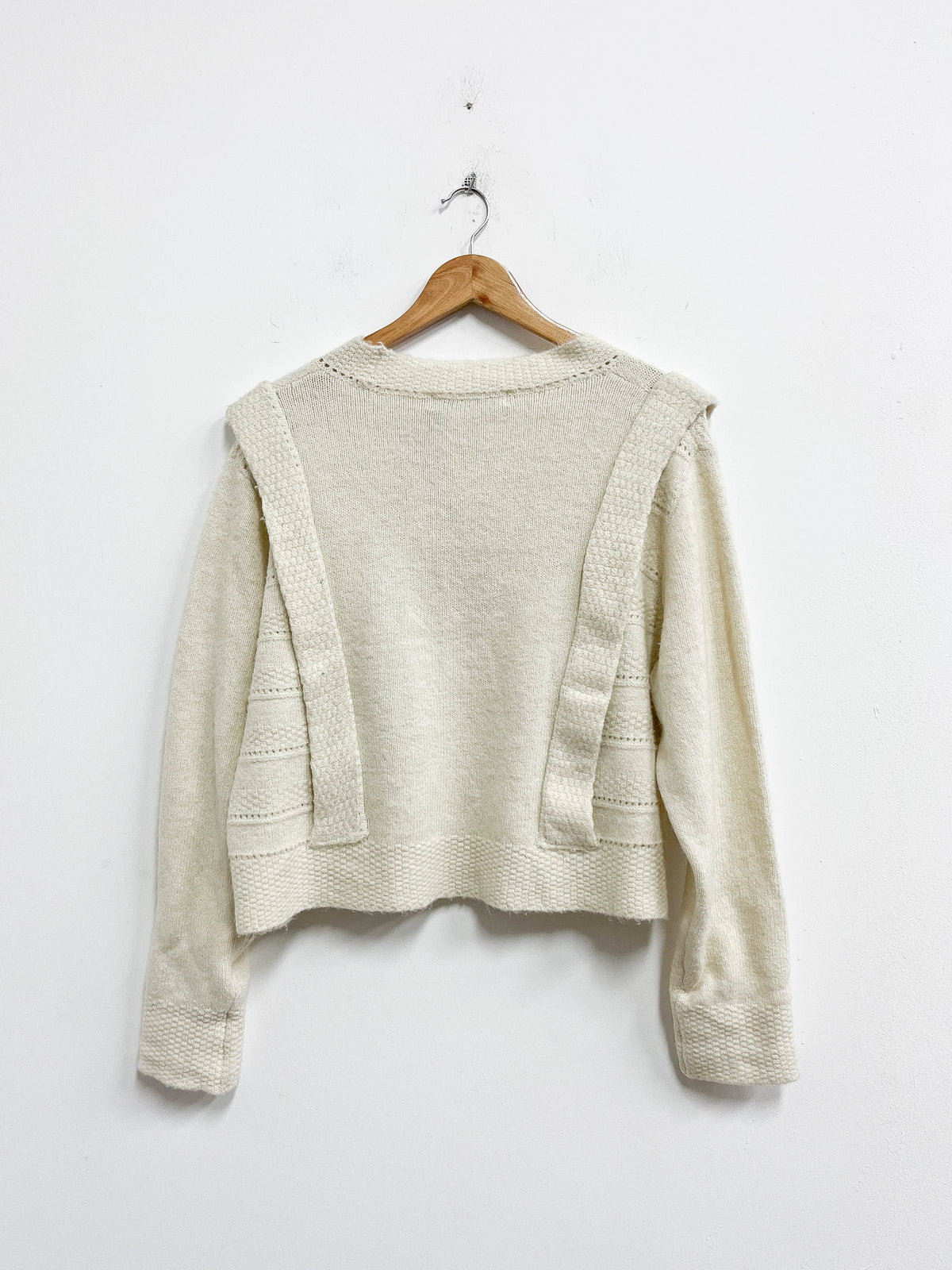 Chompa tejida blanco hueso - Basement - Talla XXL