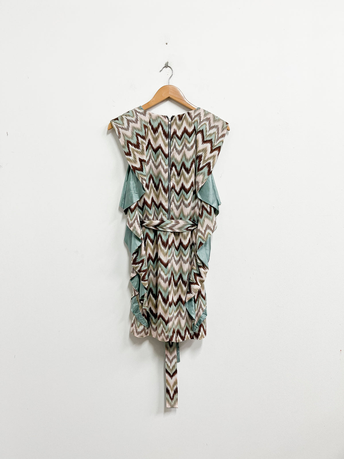 Blusa estampada verde agua - Talla M