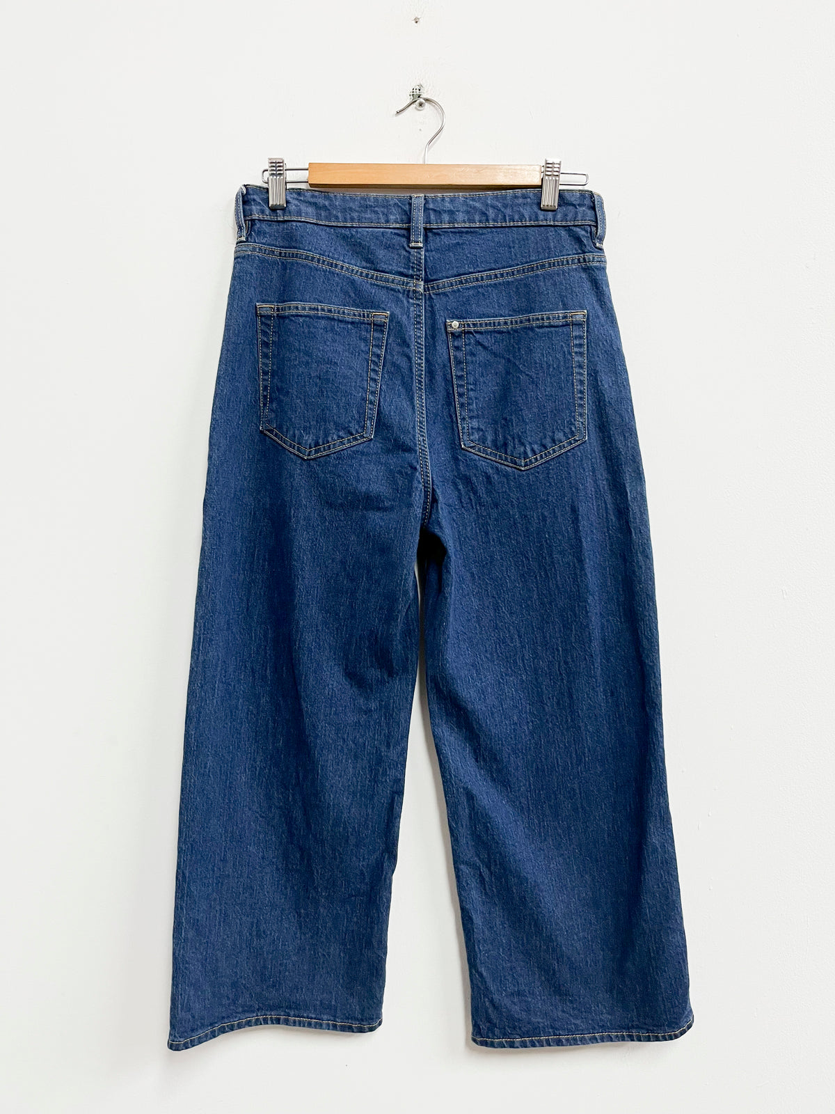 Jean azul tipo culotte - Denim - Talla 38