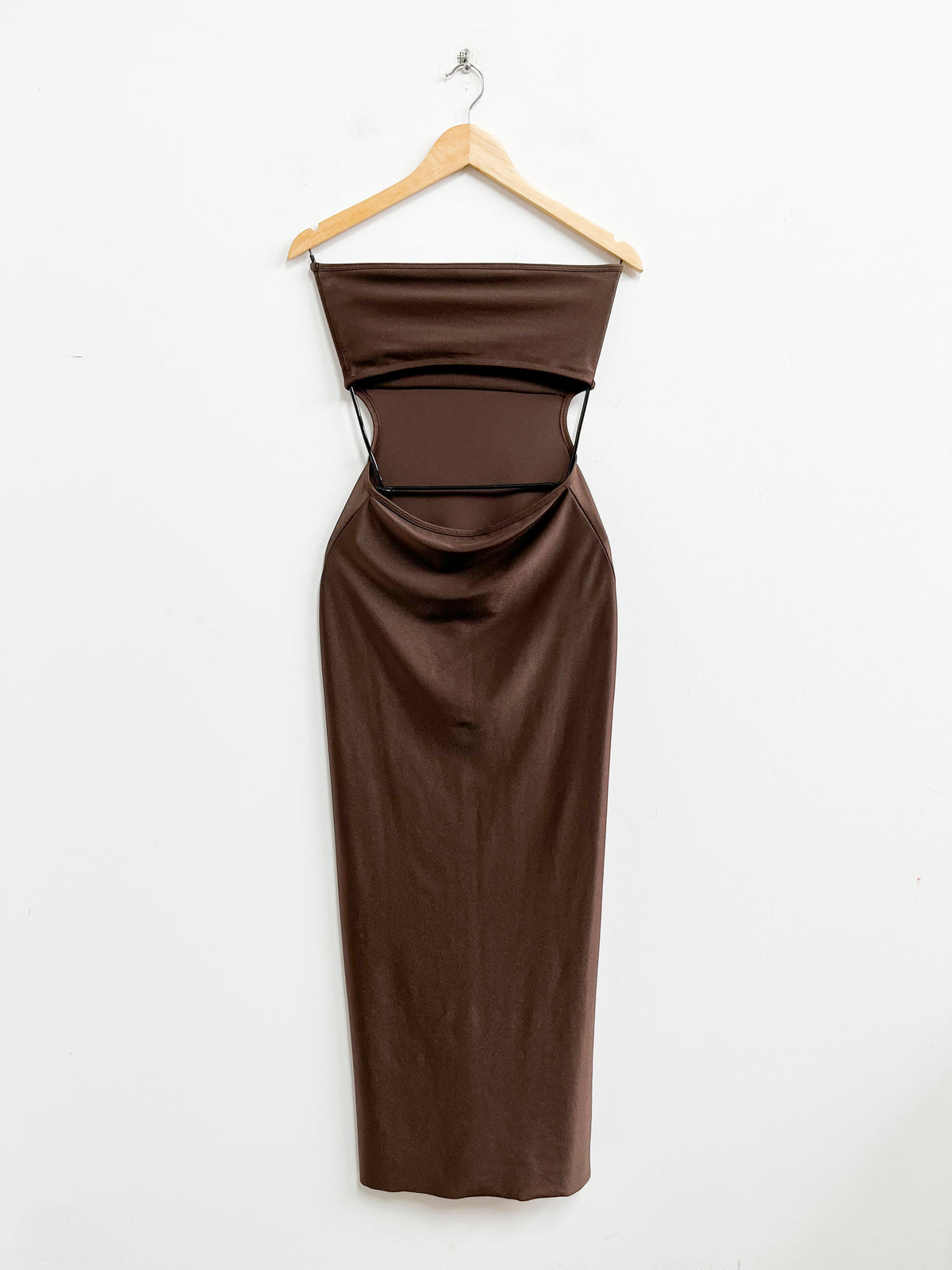 Vestido strapless escote espalda - Half Naked - Talla XS